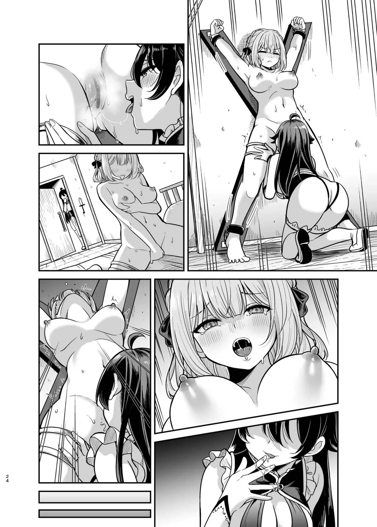 [Seika Kairaku Shoten (Takeshisu)] Yandere Ojou-sama no Seidorei Kyouiku ~Meimon Kizoku no Ojou-sama ga Kaitorareta Saki wa Osananajimi no Ie deshita~ page 69 original parody - mosaic censorship stockings hentai manga - read online free