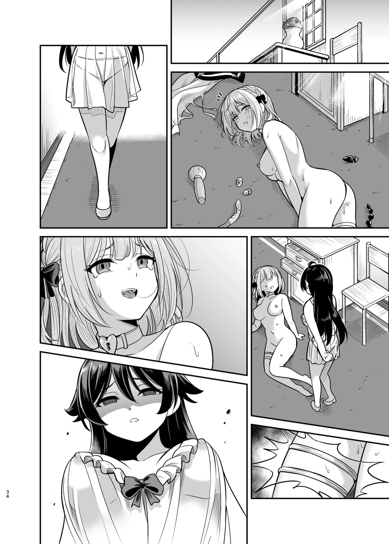 [Seika Kairaku Shoten (Takeshisu)] Yandere Ojou-sama no Seidorei Kyouiku ~Meimon Kizoku no Ojou-sama ga Kaitorareta Saki wa Osananajimi no Ie deshita~ page 79 original parody - mosaic censorship stockings hentai manga - read online free
