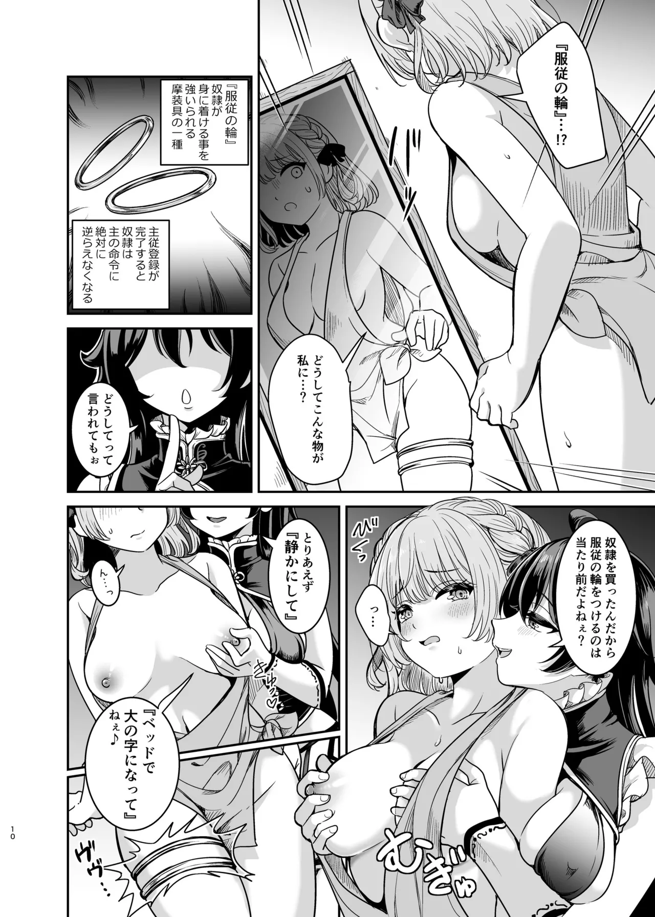 [Seika Kairaku Shoten (Takeshisu)] Yandere Ojou-sama no Seidorei Kyouiku ~Meimon Kizoku no Ojou-sama ga Kaitorareta Saki wa Osananajimi no Ie deshita~ - Page 9