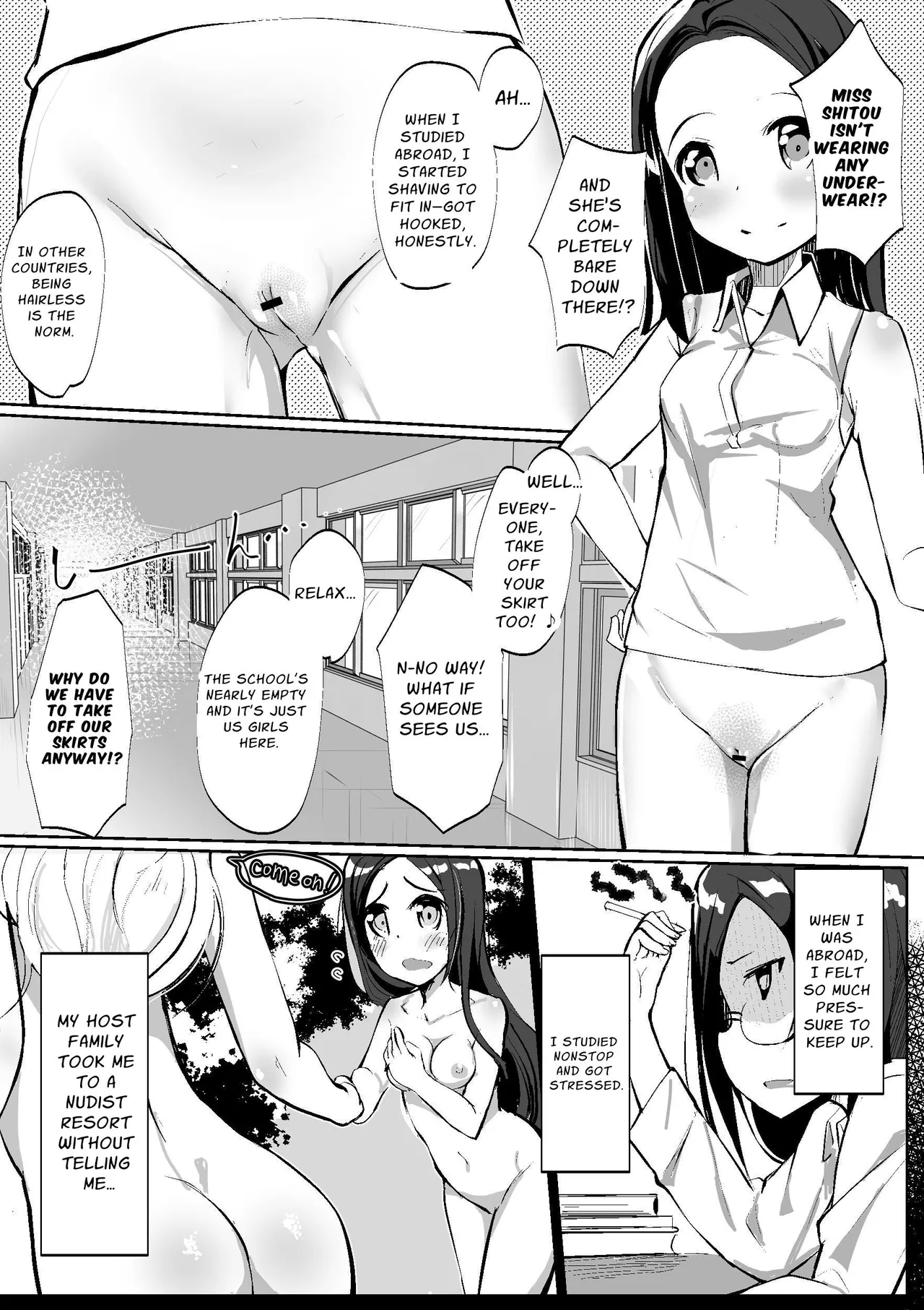 Kagai Roshutsu Workshop Vol. 1 | The Naked Workshop Vol.1 page 9 original parody - females only squirting hentai manga - read online free