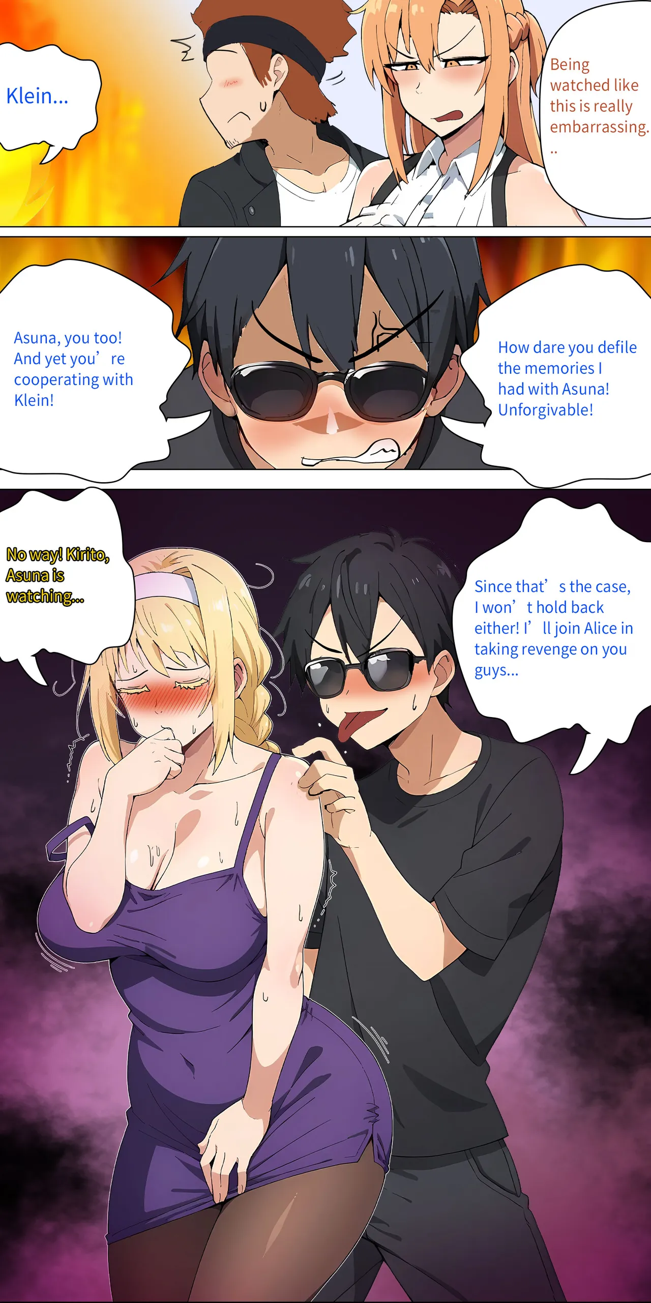 Asuna family 1-27 page 163 featuring ryoutarou tsuboi | klein sword art online parody - full color big breasts hentai manga - read online free