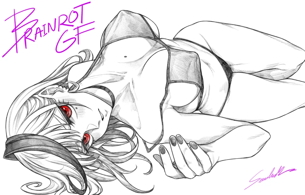 Brainrot Girlfriend page 53 original parody - big breasts hotpants hentai manga - read online free