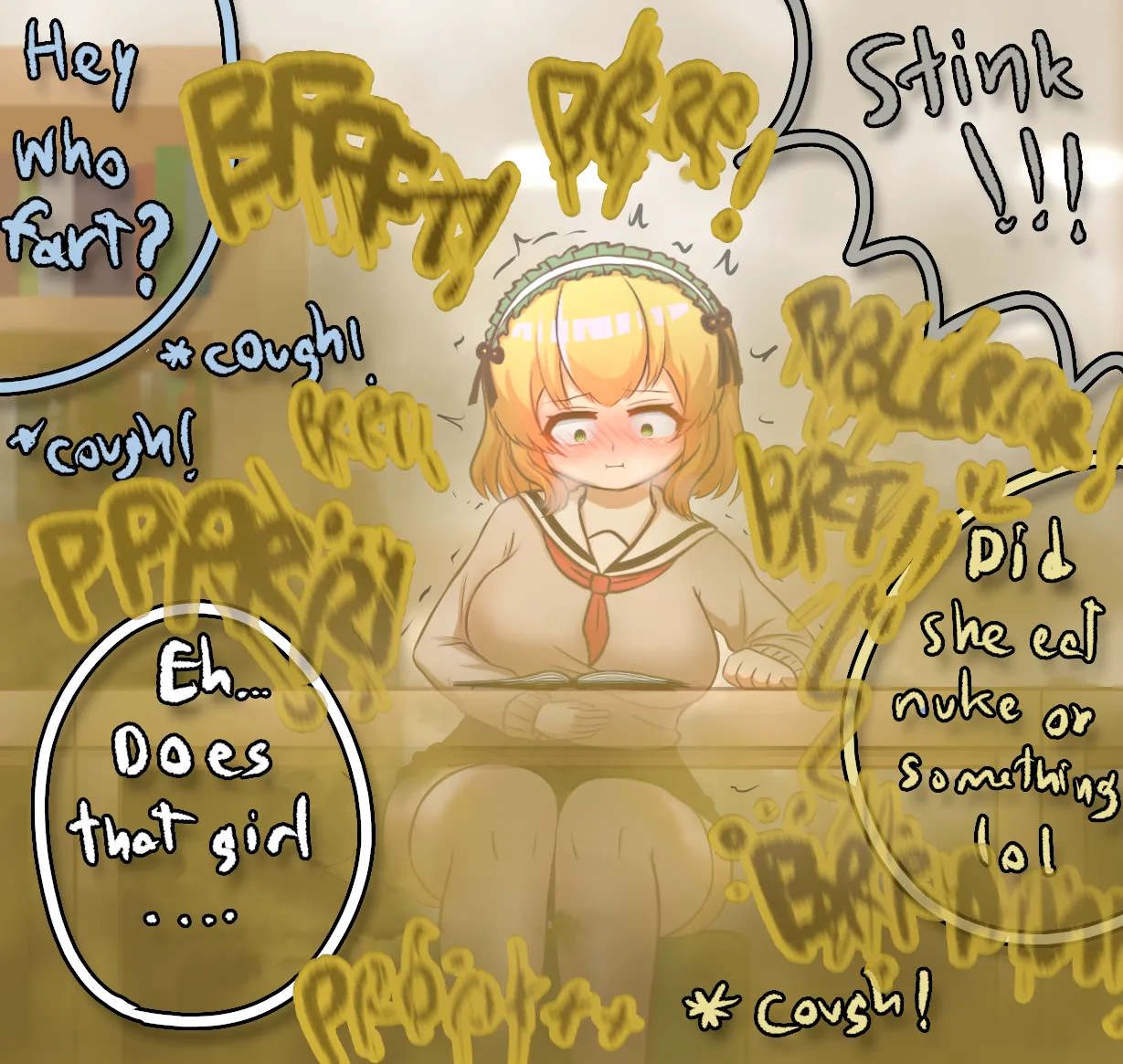 Library Silent goes wrong page 10 - farting full color hentai manga - read online free