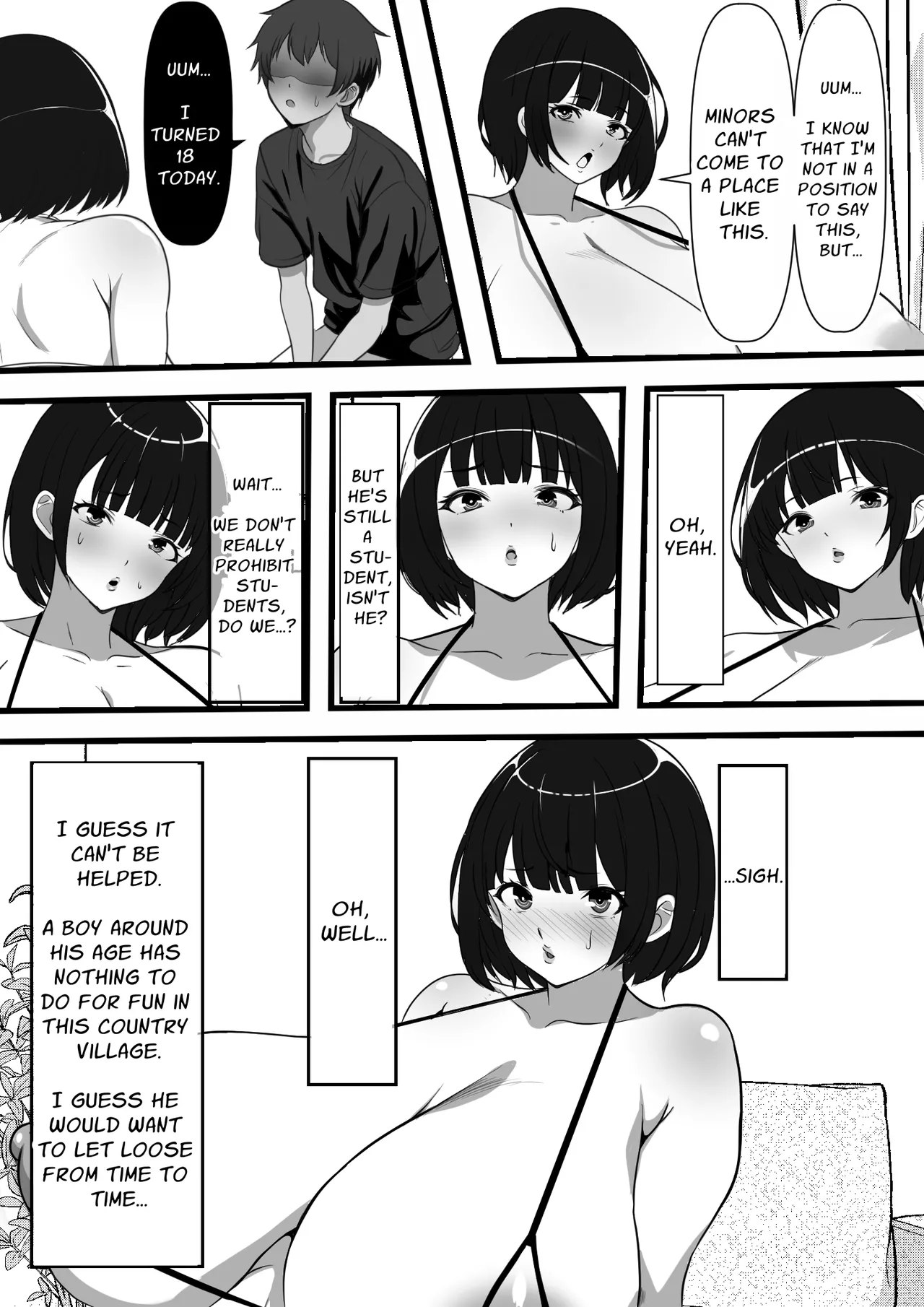 Mura ni Ikken-dake no Fuuzokuden ni Ittara Osananajimi no Hahaoyashika Inakatta no Daga | When I Went To The One And Only Brothel In Town, My Friend's Mother Was The Only Prostitute There page 14 original parody - sole female sole male hentai manga - read online free