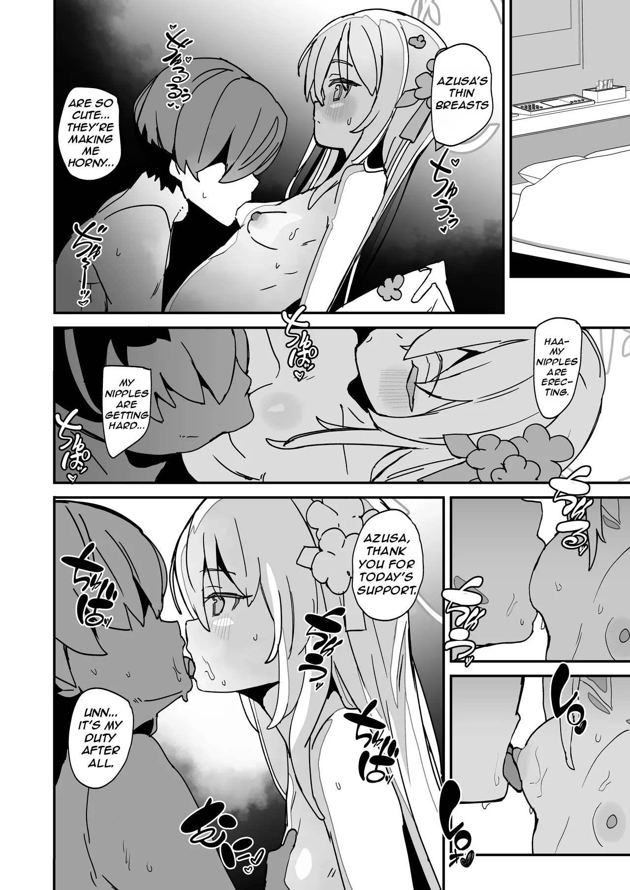 AZUSA Sukebe Book page 9 featuring sensei blue archive parody - sole female sole male hentai manga - read online free
