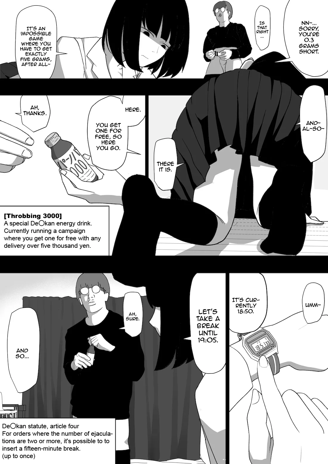 [Wakabatei] SEX Haitatsu Appli De●kan de Kurokami Bob JK o Ie ni Yonde Genkan Kosoku Nuki Fella Tachi Back Demae SEX de Nuite morau Hon | A Story About Calling a Black-haired, Bob-Cut JK to Your House Via Dexxxcan, The Sex Delivery App, and Having Her Give You a Quick Suck and Fuck In The Entryway [English] {Doujins.com} page 15 original parody - sole female sole male hentai manga - read online free