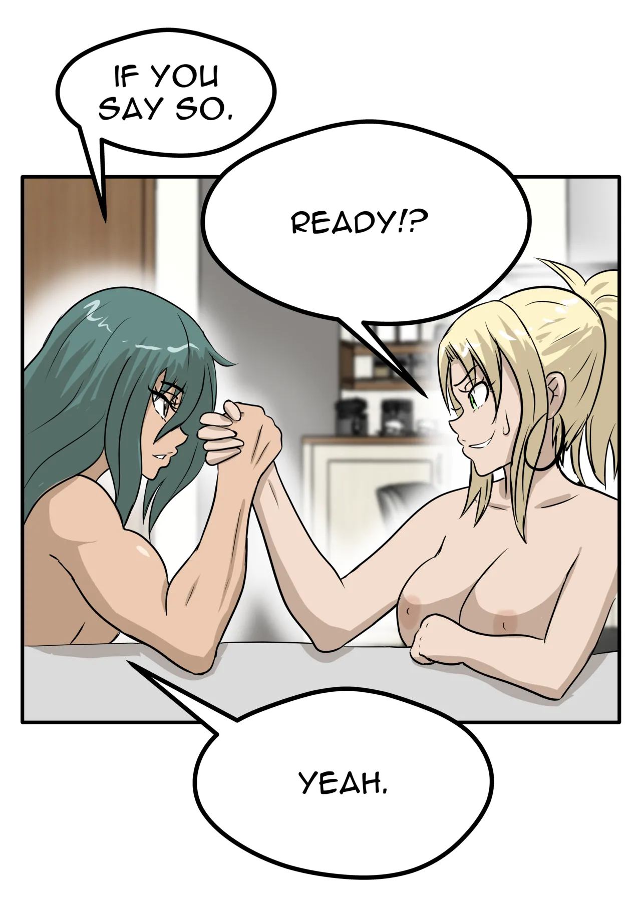 Alex and Danny's Weight Training Mishap! FINAL page 125 original parody - kissing females only hentai manga - read online free