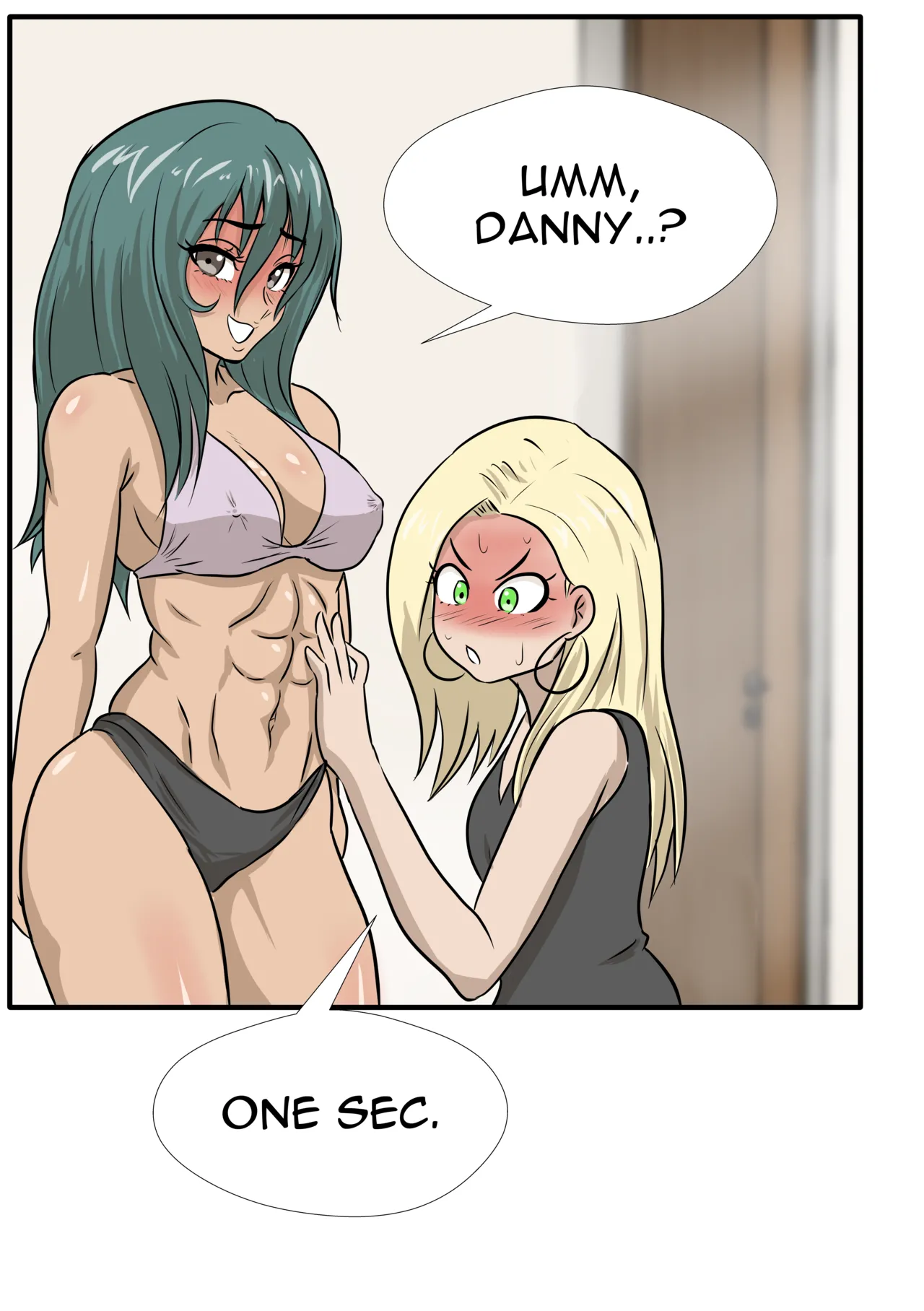 Alex and Danny's Weight Training Mishap! FINAL page 25 original parody - yuri kissing hentai manga - read online free