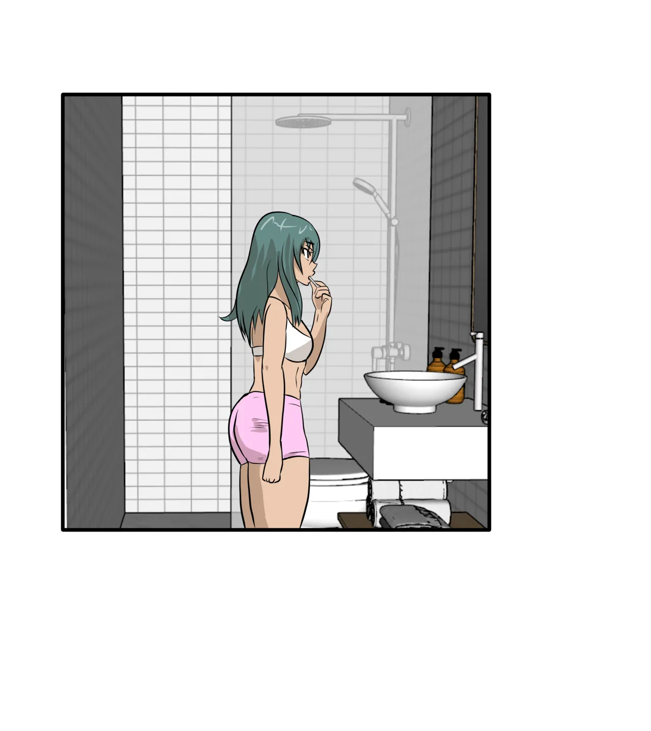 Alex and Danny's Weight Training Mishap! FINAL page 49 original parody - kissing females only hentai manga - read online free