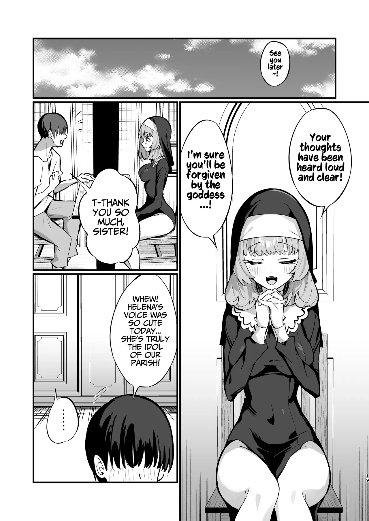 [Unahouse (Unacchi)] Sister Kanzen Haiboku. ~Muchi na Sister ga honnou de Hatsujo Koubi Surumade~｜A Sister's Absolute Defeat Until an Innocent Nun Enters Heat and Indulges in Passionate Mating Sex [English] [Kusanuu] [Decensored] [Digital] page 19 original parody - nun corruption hentai manga - read online free