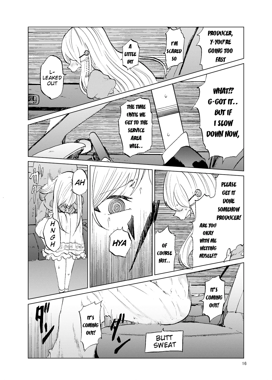 TOILET side：tsumugi page 14 featuring producer the idolmaster parody - sole male no penetration hentai manga - read online free