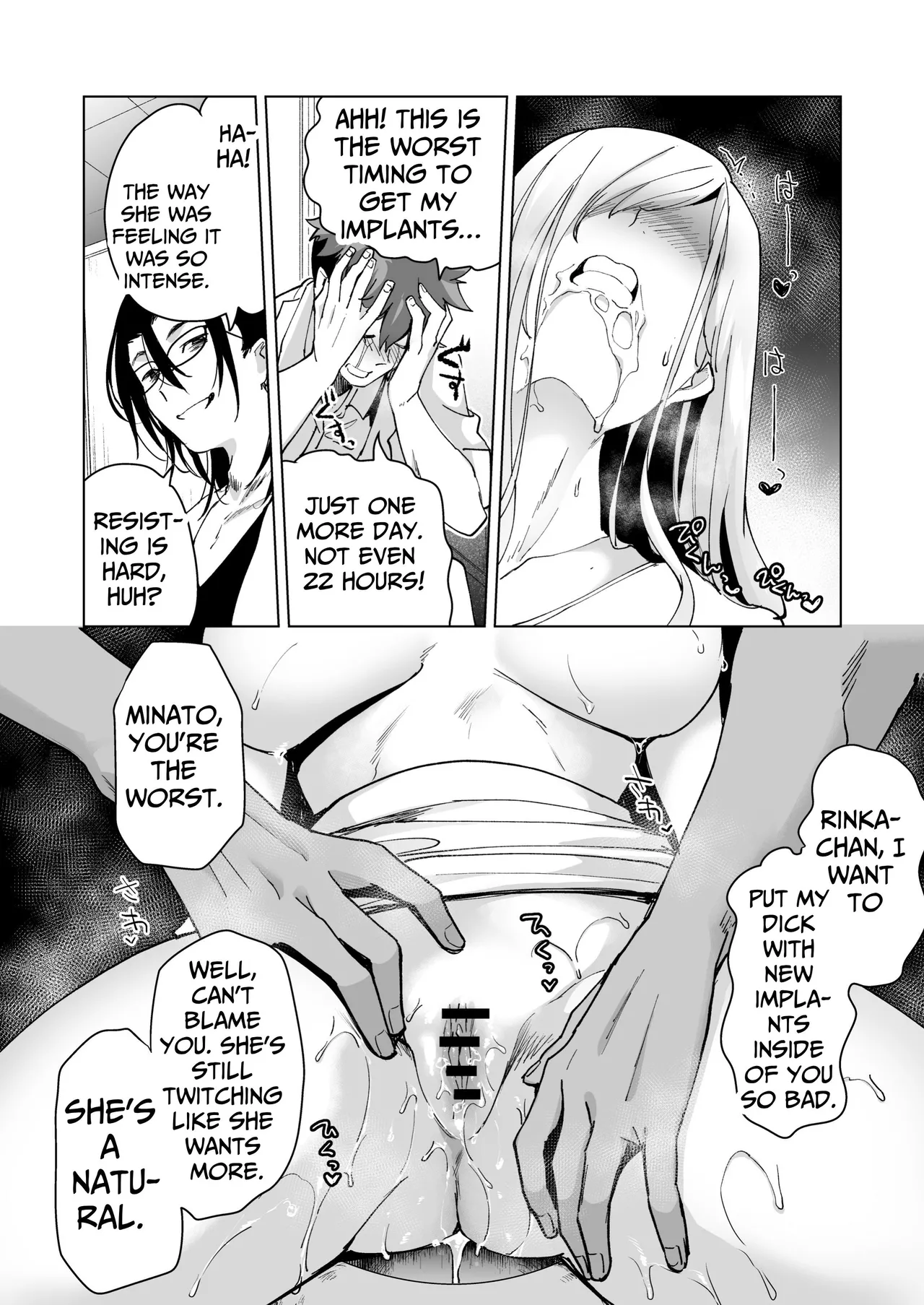 [Face Look Ponpon (Mogiri Ochigi)] Ai Gangu no Onna ~Tokumei Kaihatsu-bu no Otoko Futari ni Gangu ni Sarete Rinri ga Houkai~ | Turned into a Sex Toy?! Goodbye Morals!! Product Testing for the Secret R&D Department [English] [Kabedon] page 100 original parody - big breasts mmf threesome hentai manga - read online free