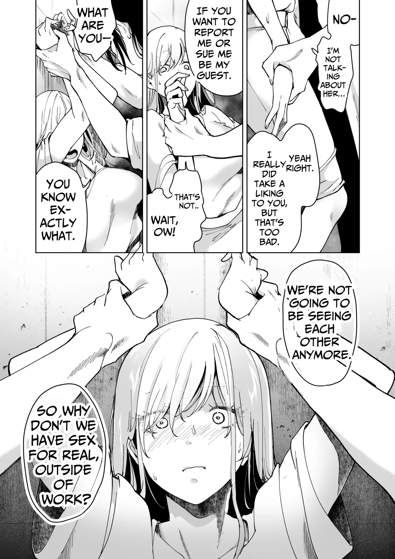 [Face Look Ponpon (Mogiri Ochigi)] Ai Gangu no Onna ~Tokumei Kaihatsu-bu no Otoko Futari ni Gangu ni Sarete Rinri ga Houkai~ | Turned into a Sex Toy?! Goodbye Morals!! Product Testing for the Secret R&D Department [English] [Kabedon] page 106 original parody - sole female rough translation hentai manga - read online free