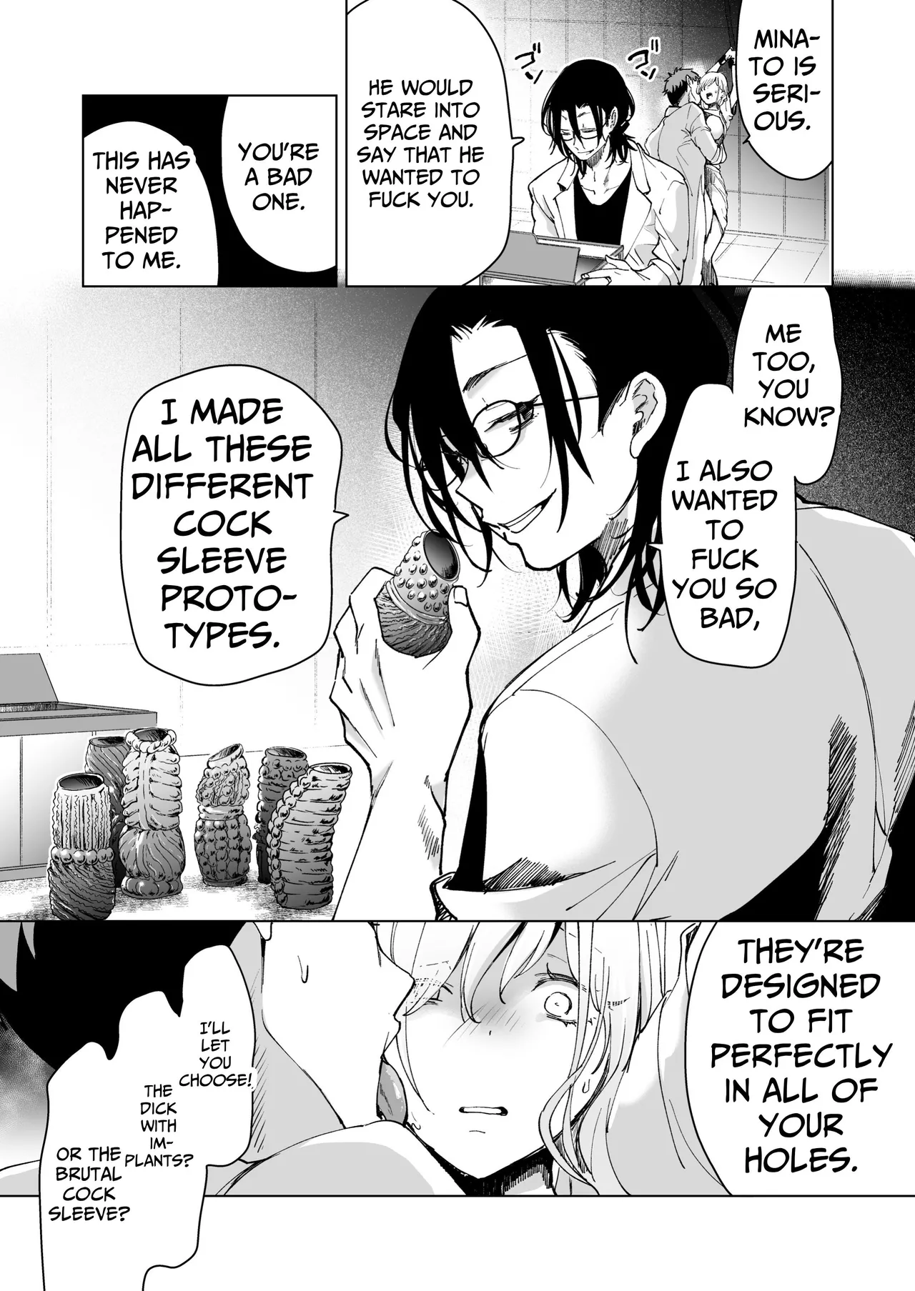 [Face Look Ponpon (Mogiri Ochigi)] Ai Gangu no Onna ~Tokumei Kaihatsu-bu no Otoko Futari ni Gangu ni Sarete Rinri ga Houkai~ | Turned into a Sex Toy?! Goodbye Morals!! Product Testing for the Secret R&D Department [English] [Kabedon] page 109 original parody - sole female rough translation hentai manga - read online free