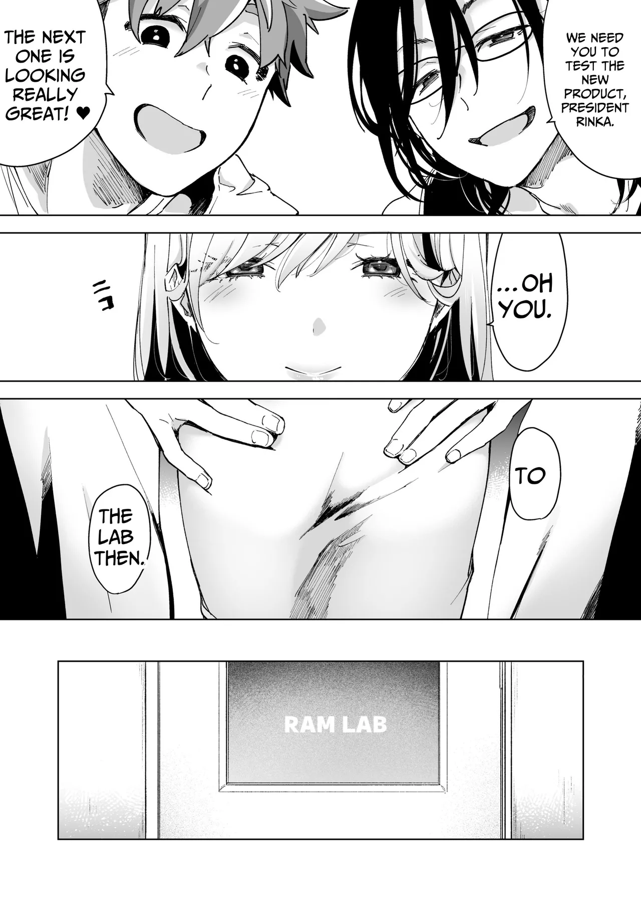 [Face Look Ponpon (Mogiri Ochigi)] Ai Gangu no Onna ~Tokumei Kaihatsu-bu no Otoko Futari ni Gangu ni Sarete Rinri ga Houkai~ | Turned into a Sex Toy?! Goodbye Morals!! Product Testing for the Secret R&D Department [English] [Kabedon] page 136 original parody - big breasts mmf threesome hentai manga - read online free