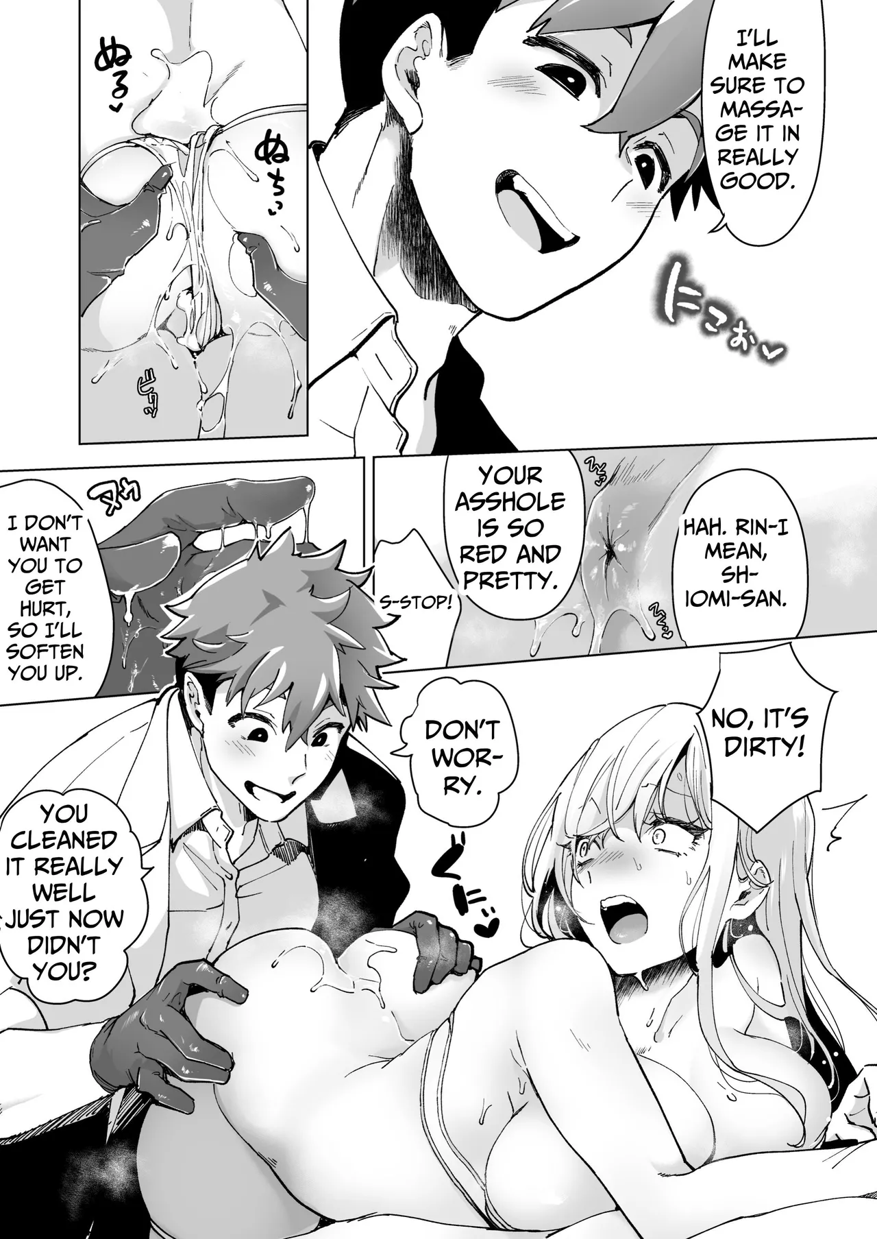 [Face Look Ponpon (Mogiri Ochigi)] Ai Gangu no Onna ~Tokumei Kaihatsu-bu no Otoko Futari ni Gangu ni Sarete Rinri ga Houkai~ | Turned into a Sex Toy?! Goodbye Morals!! Product Testing for the Secret R&D Department [English] [Kabedon] page 71 original parody - big breasts mmf threesome hentai manga - read online free