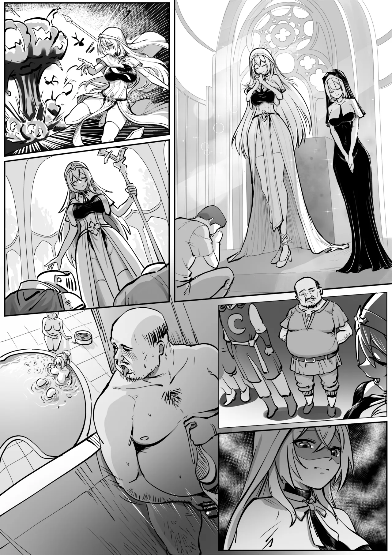 The Devotion of the Saintess page 14 original parody - nakadashi big breasts hentai manga - read online free