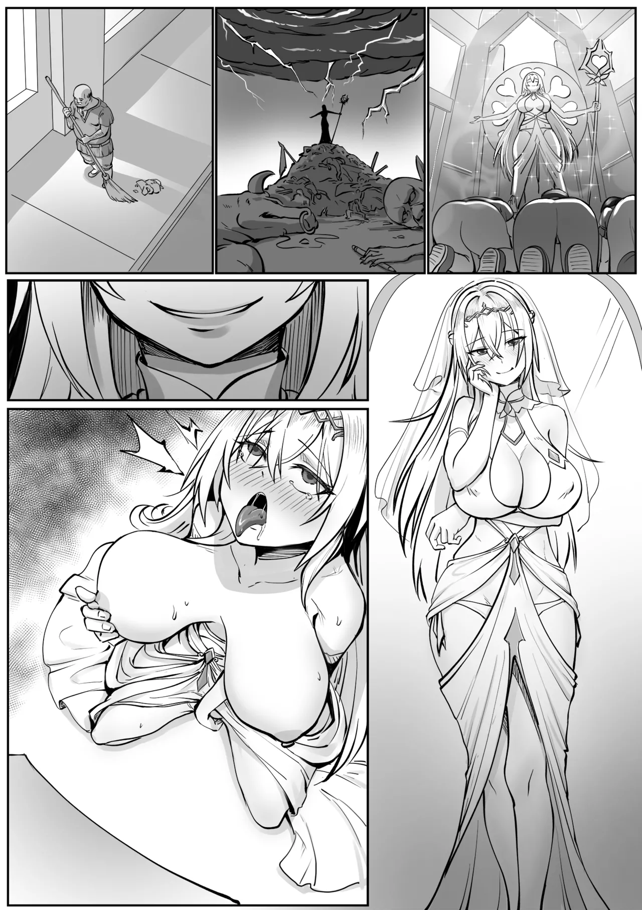 The Devotion of the Saintess page 19 original parody - nakadashi big breasts hentai manga - read online free