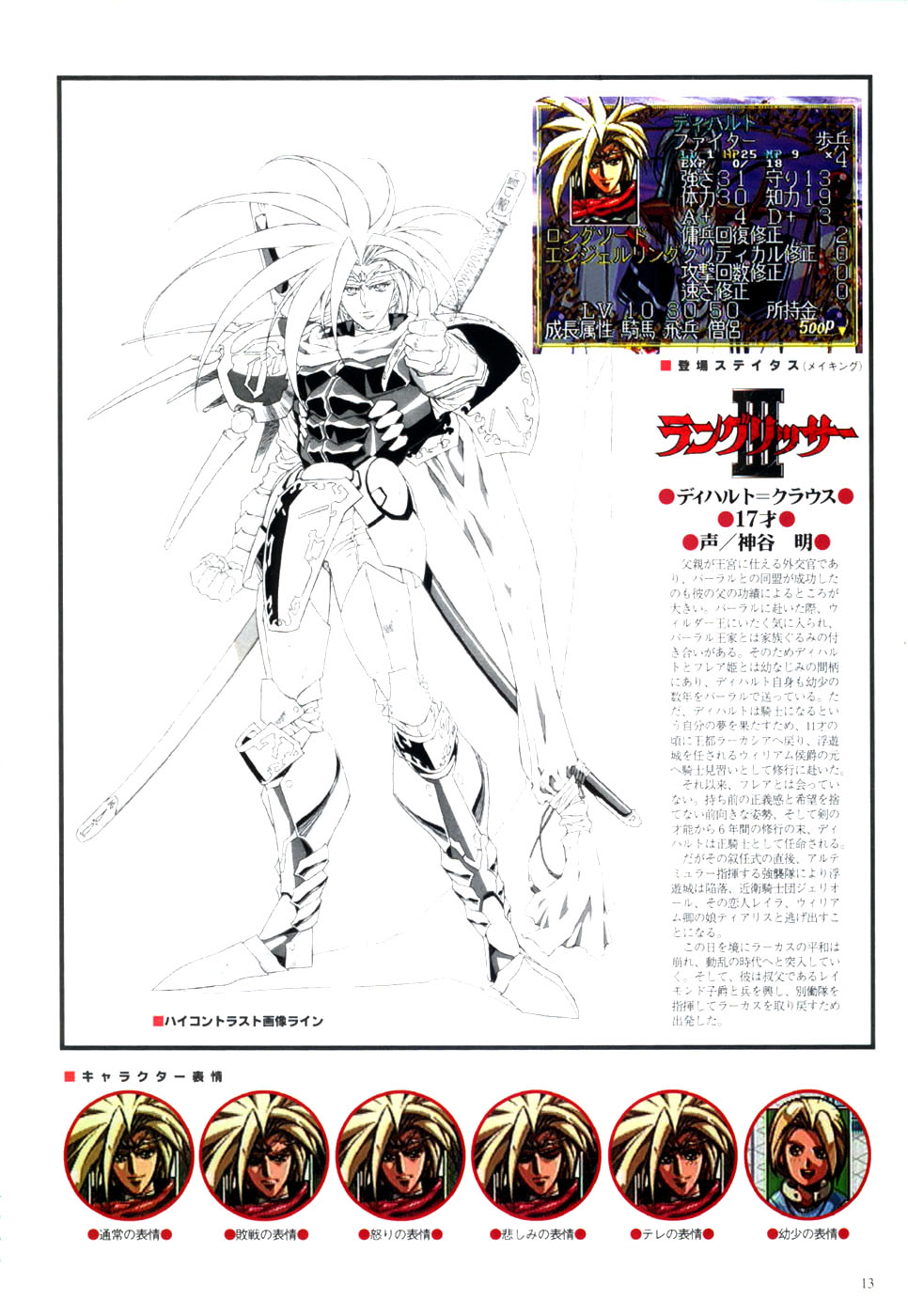 Langrisser complete I-II-III (Satoshi Urushihara art book) - Page 15