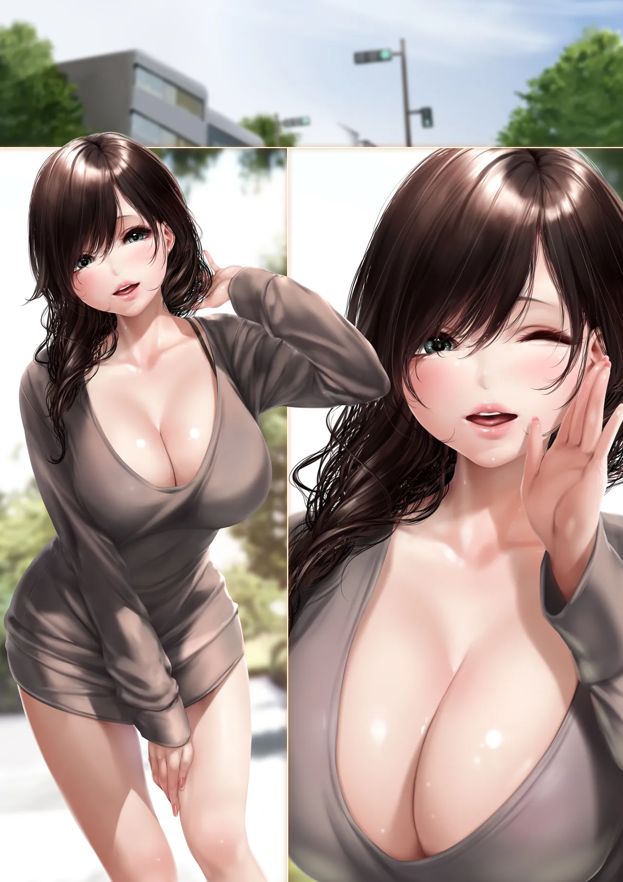 Machi de Deatta Onee-san wa Gakusei Jidai no Senpai de page 308 original parody - full color bunny girl hentai manga - read online free