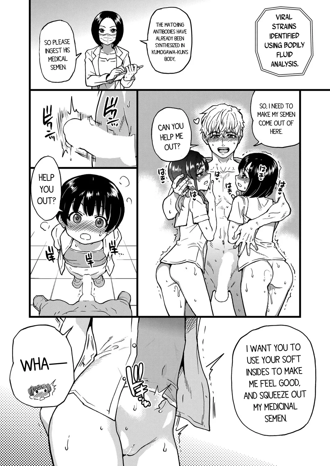 [Shiwasu no Okina] Koko Kara Saki wa Sex Desu!! (Boku no Seieki de Honpuku Kaiyu!!) Ch. 1-10 [English] page 110 - milf kissing hentai manga - read online free