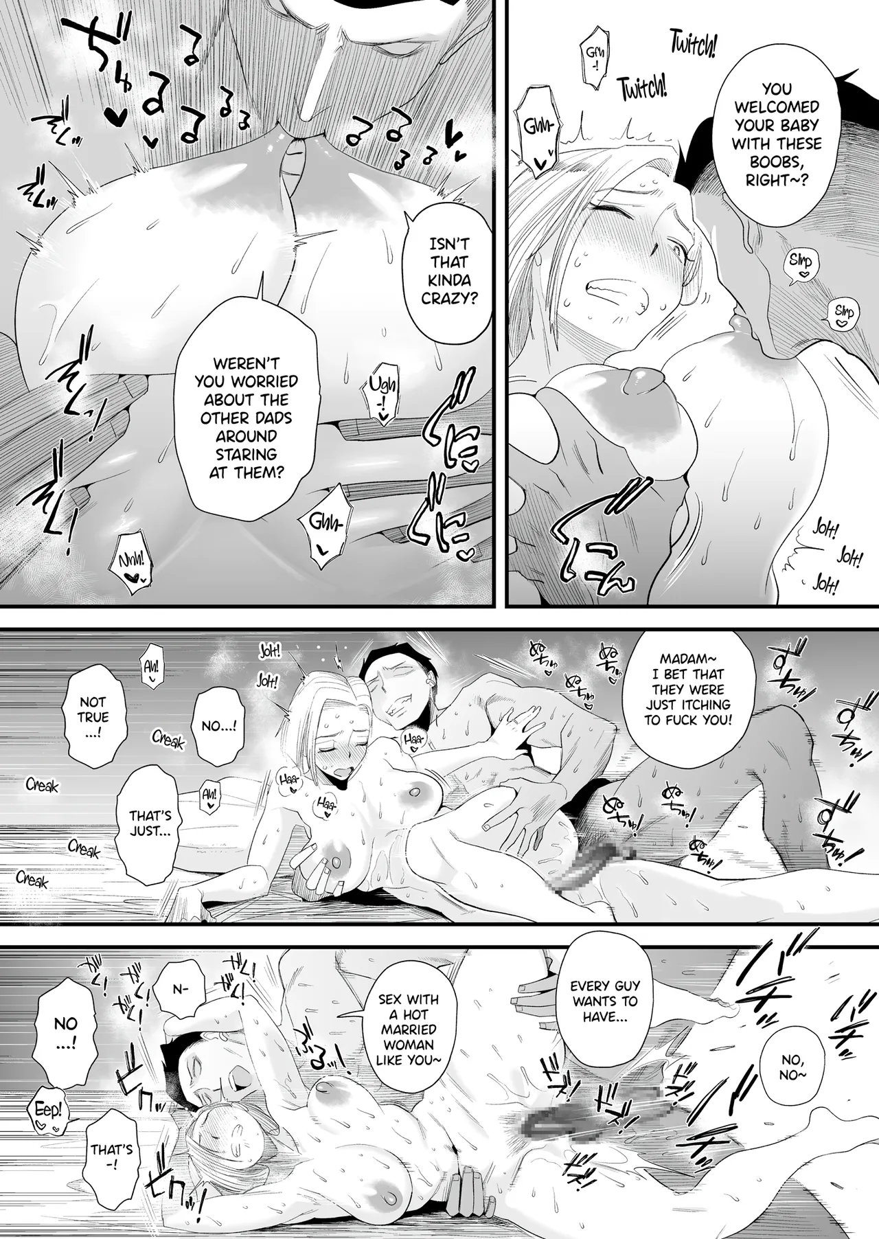 Tsuma ni Mosaic page 38 original parody - sweating kissing hentai manga - read online free