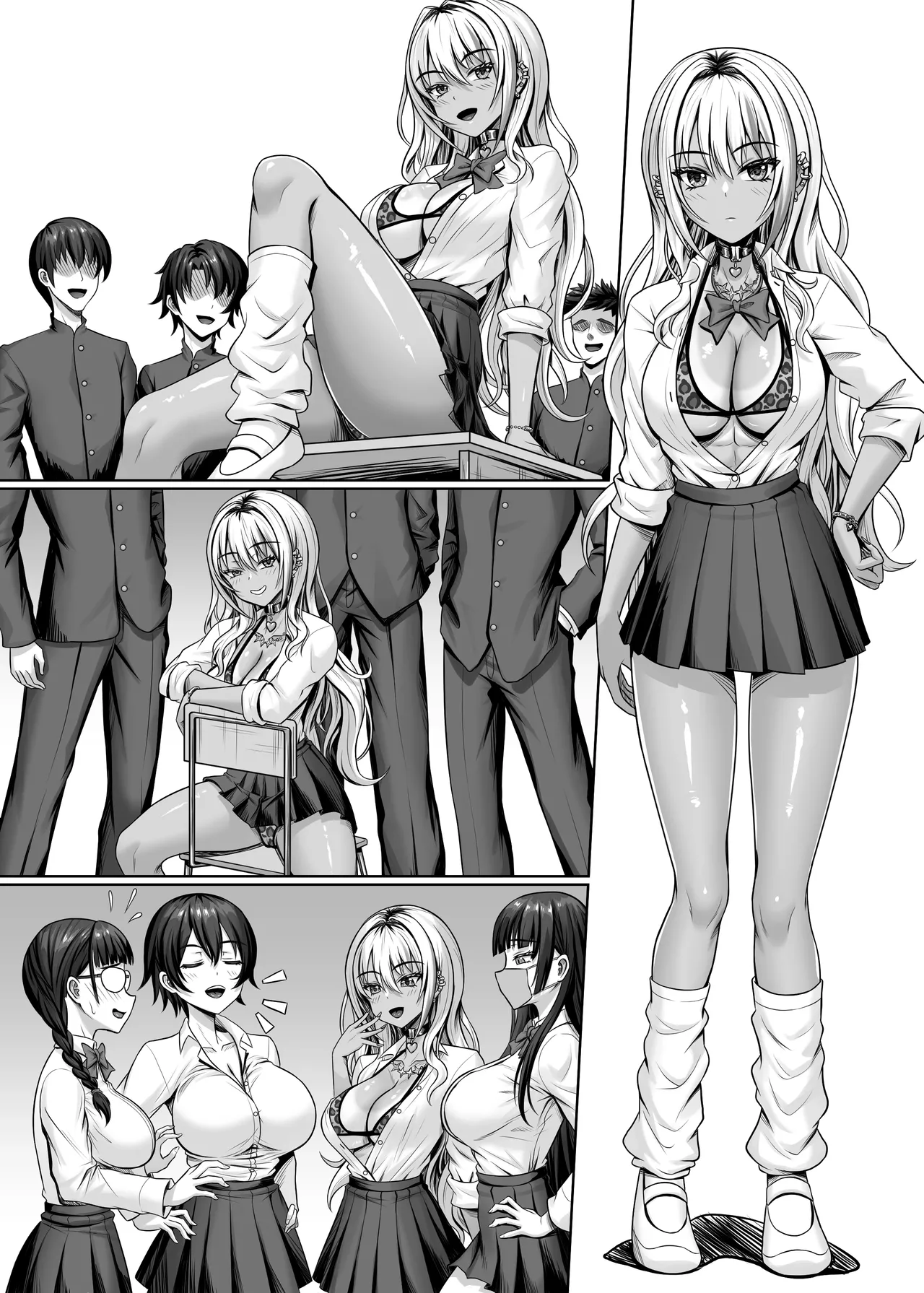 Class no Kuro Gal to Pakopako | 與班上的黑辣妹約炮 page 46 original parody - piercing anal hentai manga - read online free