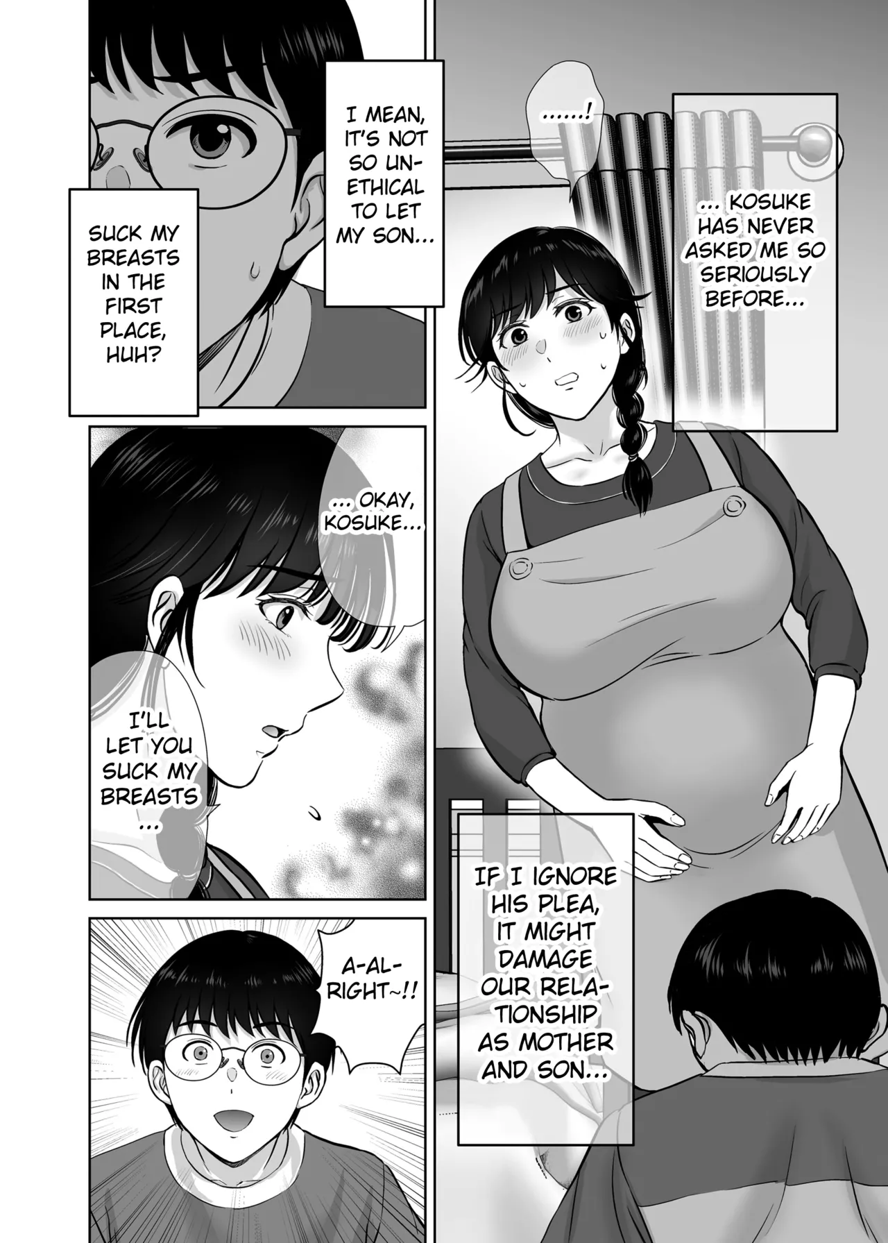 Kyonyuu Kaa-san ga Boku no Me mo Mae de 2 page 37 original parody - sole female paizuri hentai manga - read online free