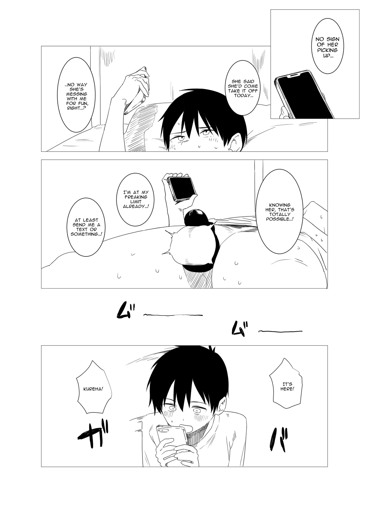 Intending to Control His Ejaculation with a Chastity Belt and Fake an NTR Prank on April Fool’s, the Mischievous Girlfriend Gets Overwhelmed by Her Partner’s Skills, Turning the Lie into Reality page 15 original parody - sweating chastity belt hentai manga - read online free