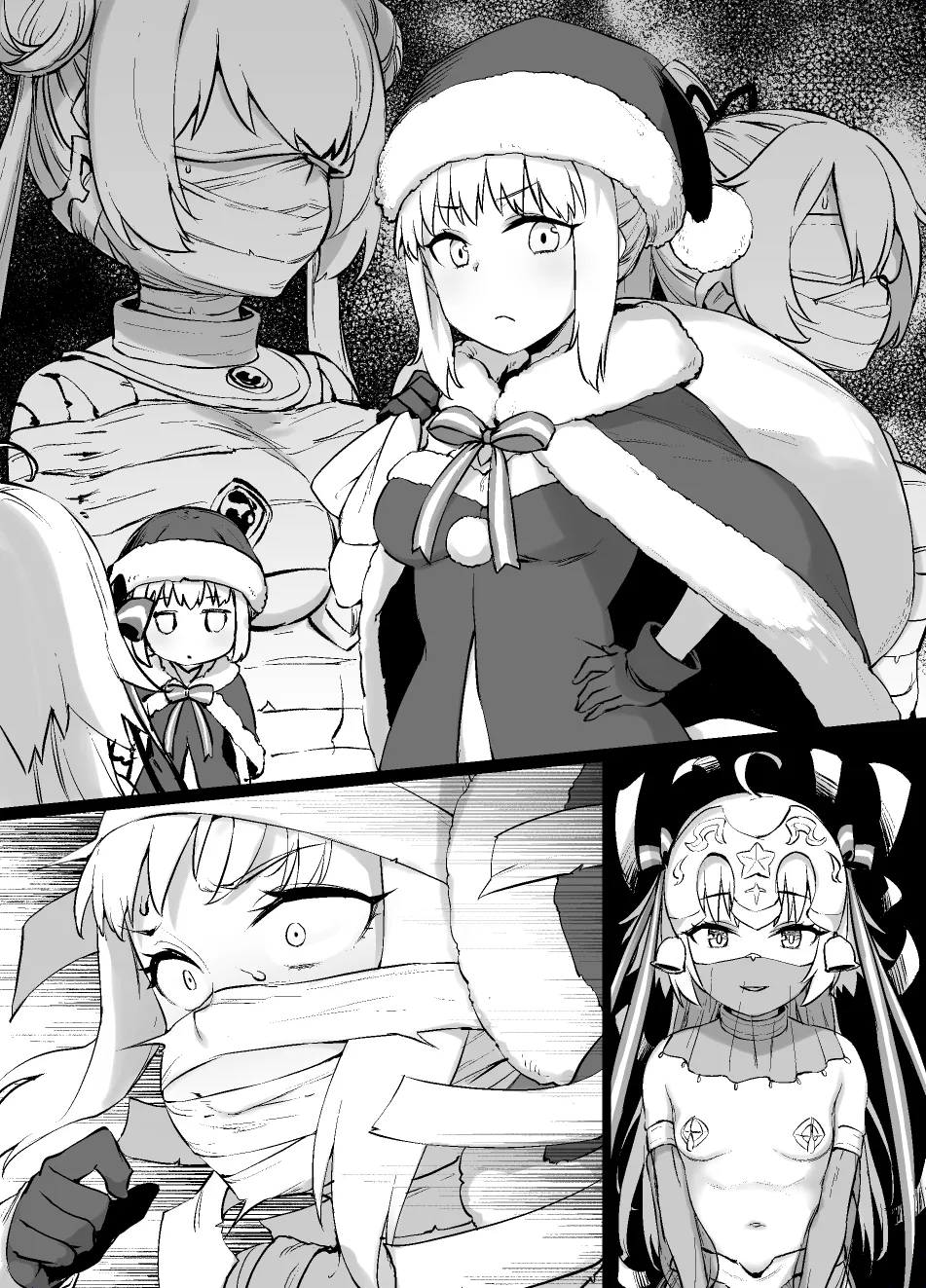 FGO MC特異点～サンタオルタ＆リリィ編～ page 16 featuring jeanne alter lily fate grand order parody - kissing bandages hentai manga - read online free