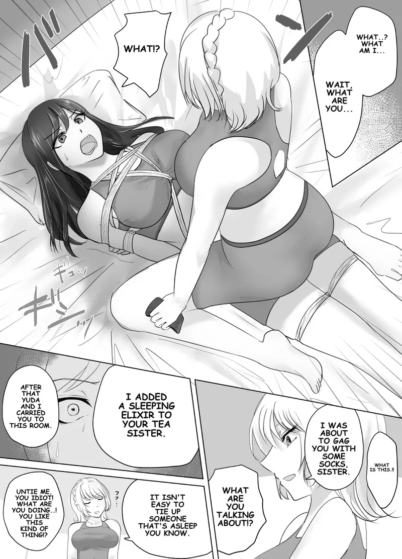 A young lady being arrested. Chapter 1-8 page 108 original parody - gag bondage hentai manga - read online free