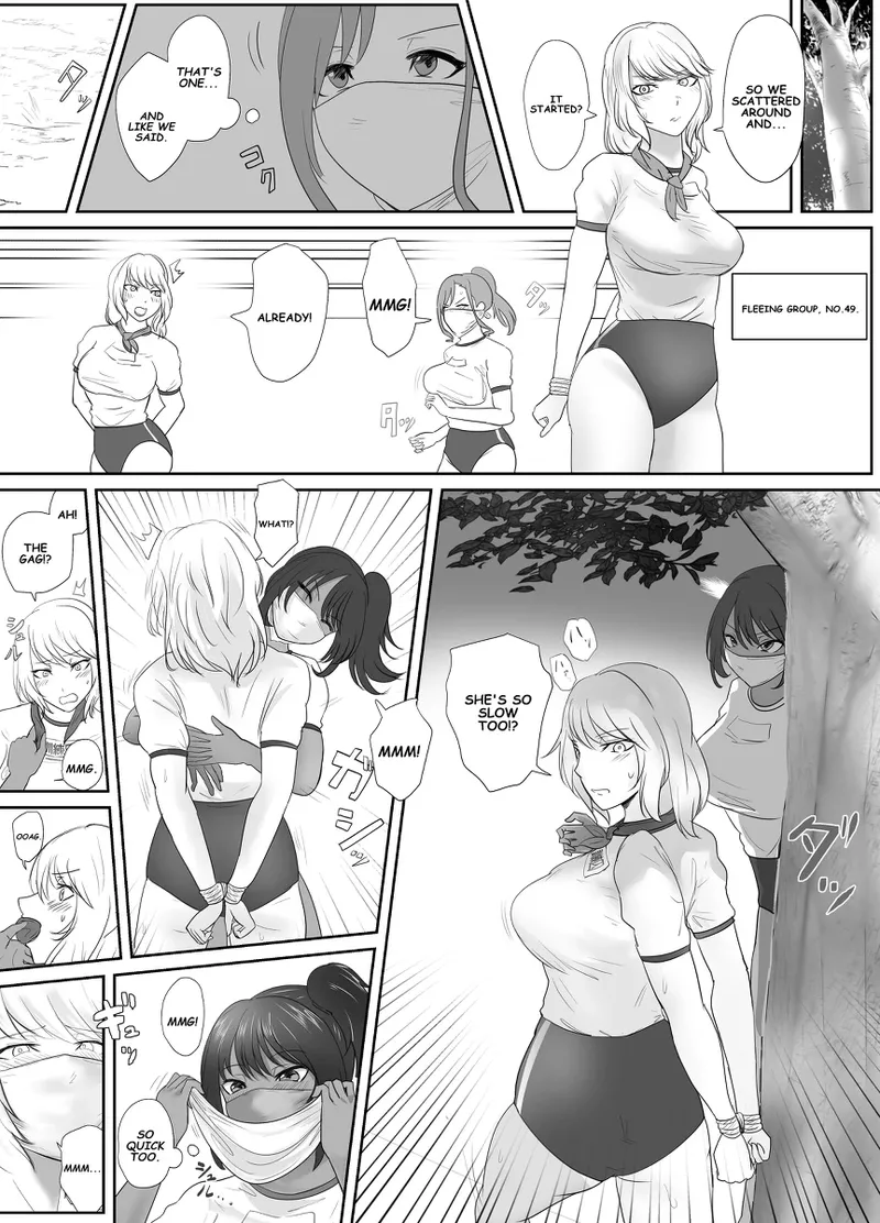 A young lady being arrested. Chapter 1-8 page 118 original parody - mouth mask bondage hentai manga - read online free