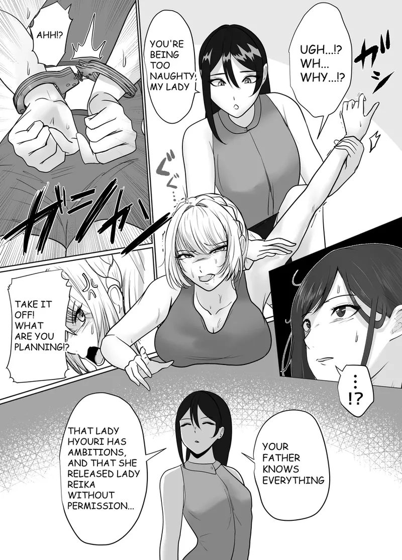A young lady being arrested. Chapter 1-8 page 146 original parody - mouth mask bondage hentai manga - read online free