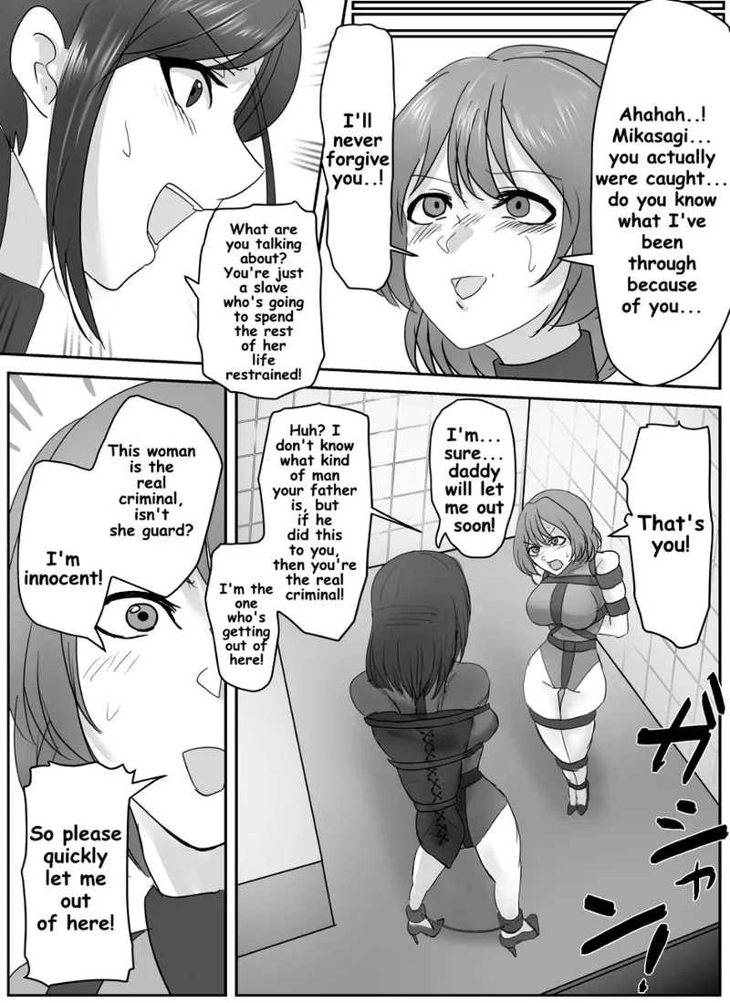 A young lady being arrested. Chapter 1-8 page 41 original parody - mouth mask bondage hentai manga - read online free