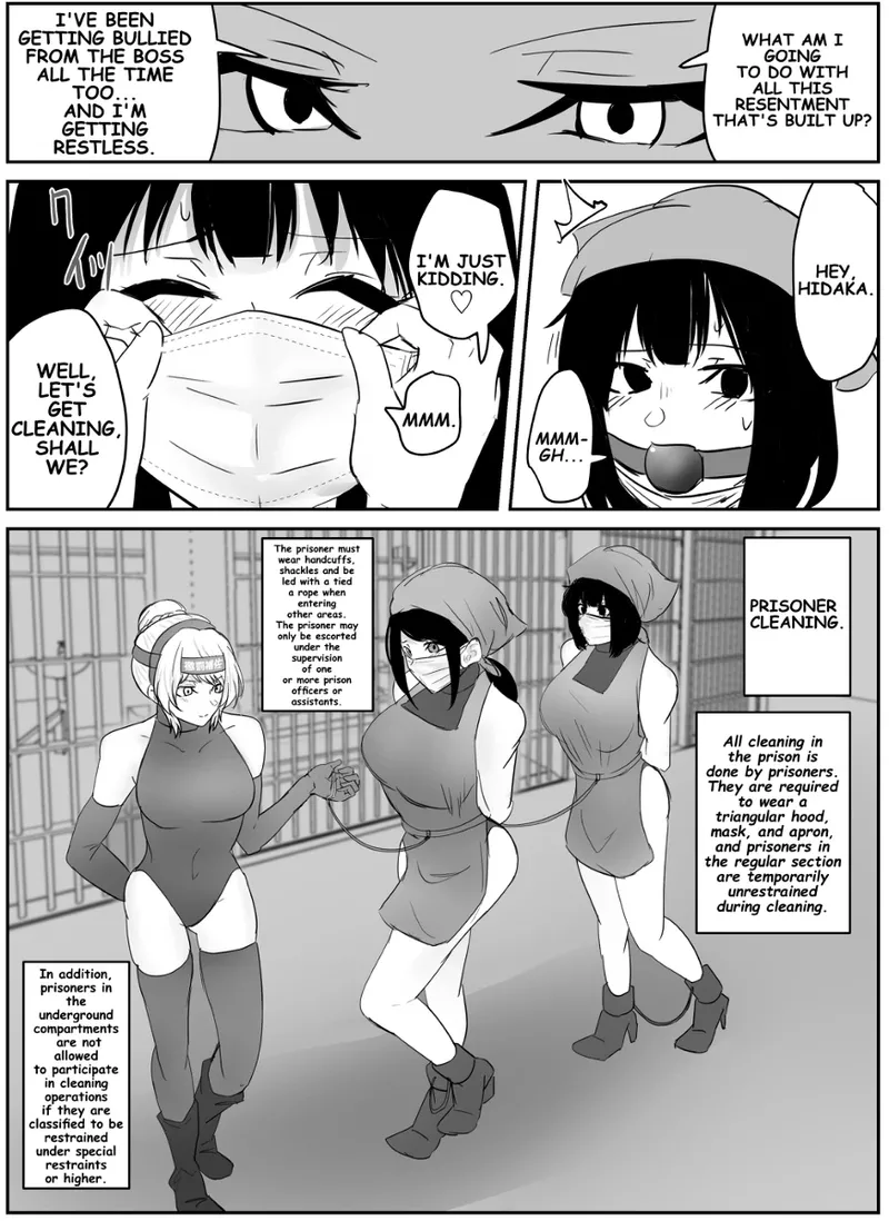 A young lady being arrested. Chapter 1-8 page 48 original parody - gag bondage hentai manga - read online free