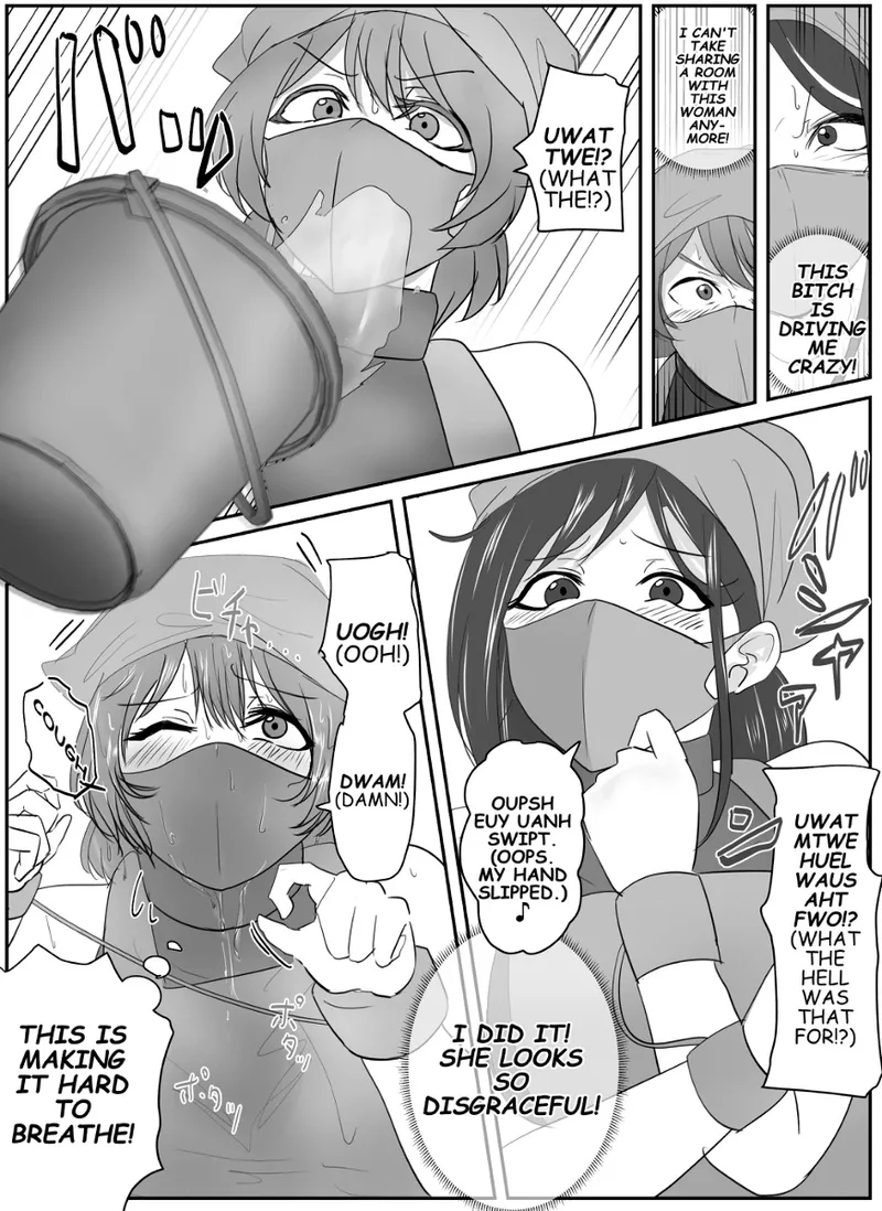 A young lady being arrested. Chapter 1-8 page 50 original parody - mouth mask bondage hentai manga - read online free