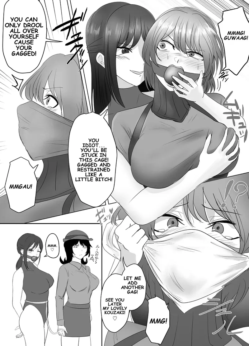 A young lady being arrested. Chapter 1-8 page 88 original parody - gag bondage hentai manga - read online free
