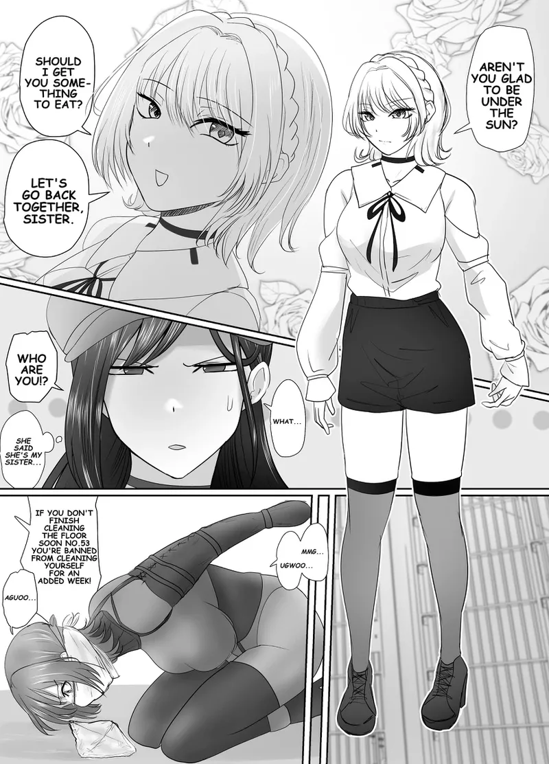 A young lady being arrested. Chapter 1-8 page 90 original parody - gag bondage hentai manga - read online free