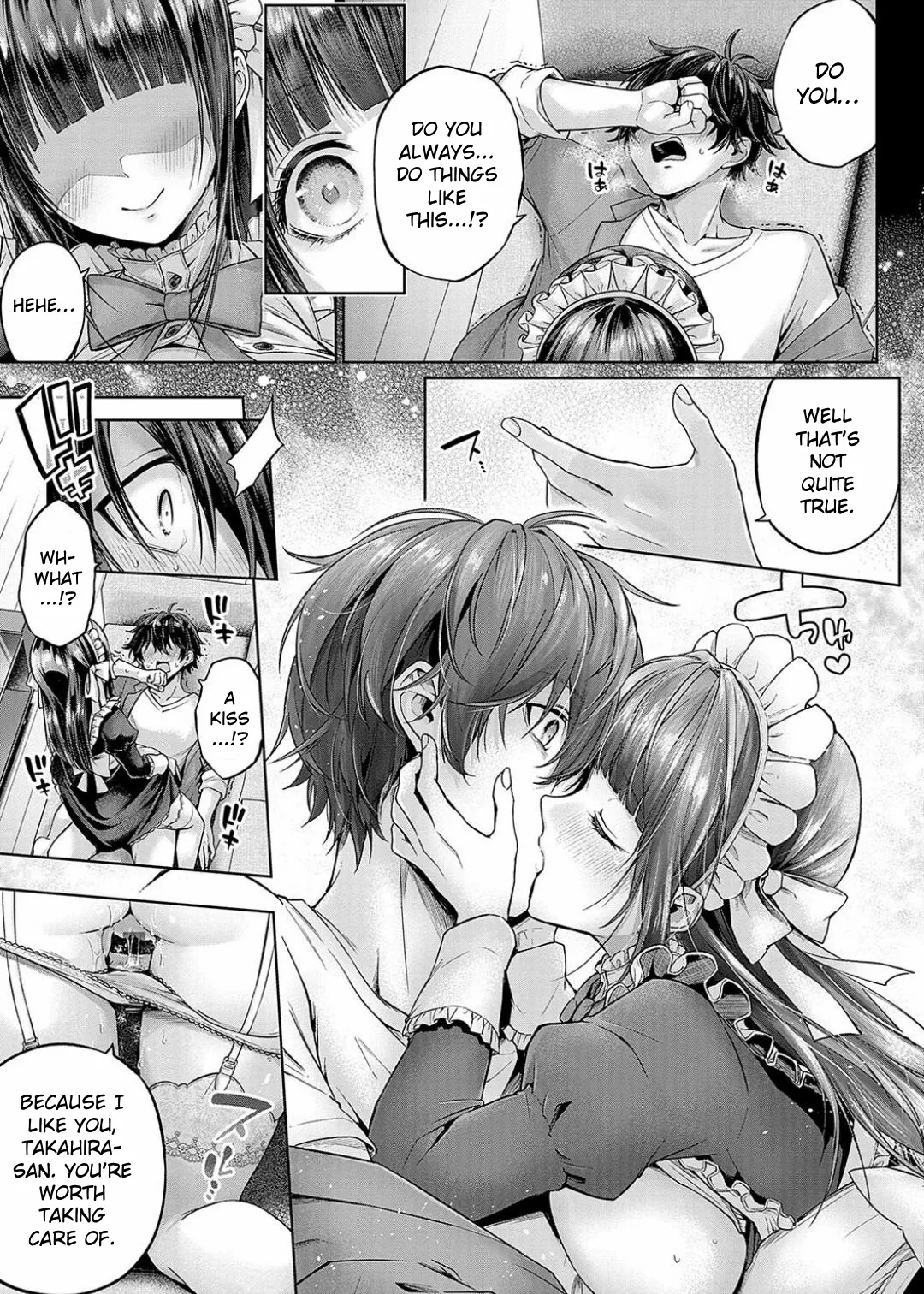 Shuchou Maid no Osewajutsu | The Care Technique of a Traveling Maid page 15 - maid handjob hentai manga - read online free