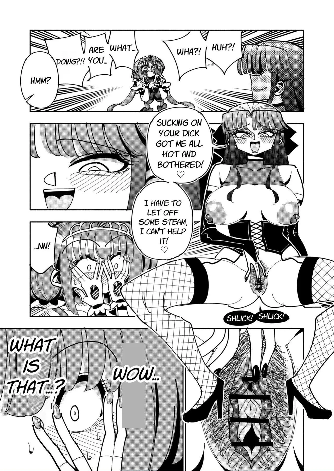 Futanari Mahou Shoujo VS Aku no Onna Kanbu no Yuuwaku | Futanari Magical Girl vs Seduction of an Evil Female Executive page 41 original parody - stockings blowjob hentai manga - read online free