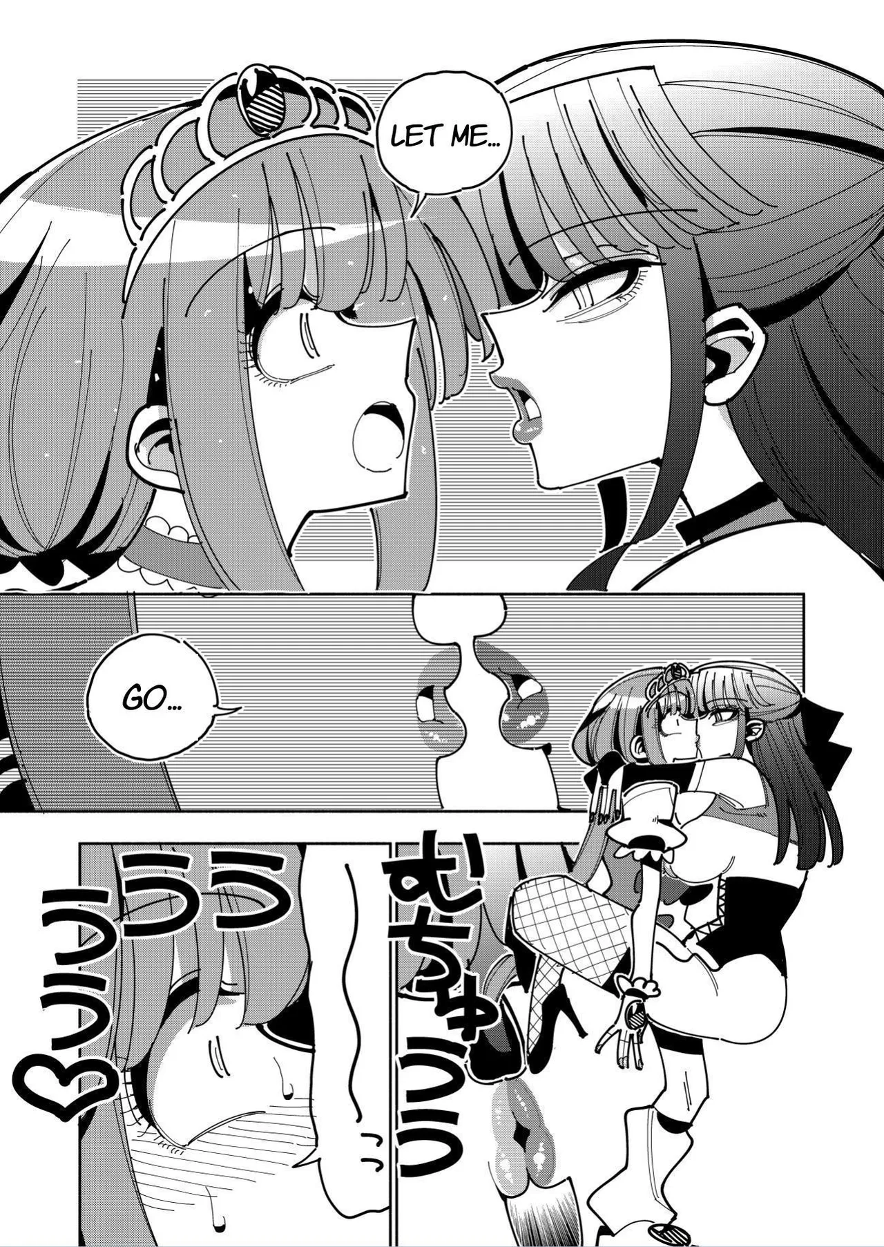Futanari Mahou Shoujo VS Aku no Onna Kanbu no Yuuwaku | Futanari Magical Girl vs Seduction of an Evil Female Executive page 51 original parody - stockings blowjob hentai manga - read online free