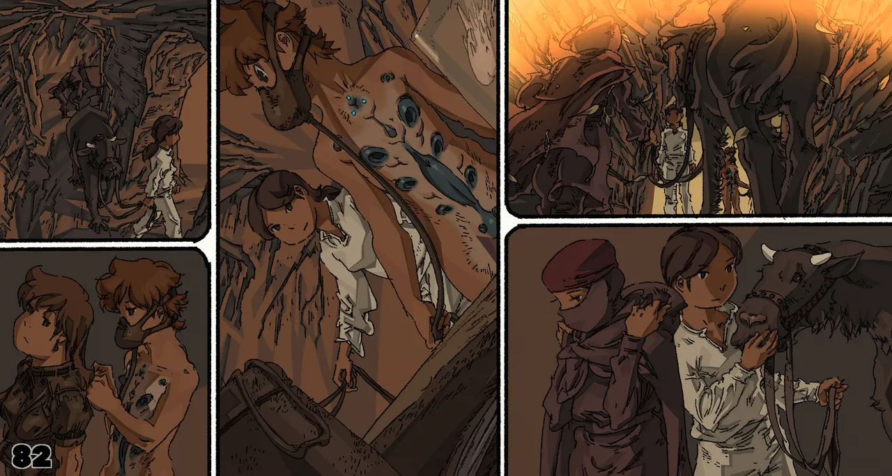 Mushi Mezuru Himegimi 6 page 82 featuring nausicaa nausicaa of the valley of the wind parody - full color rough translation hentai manga - read online free