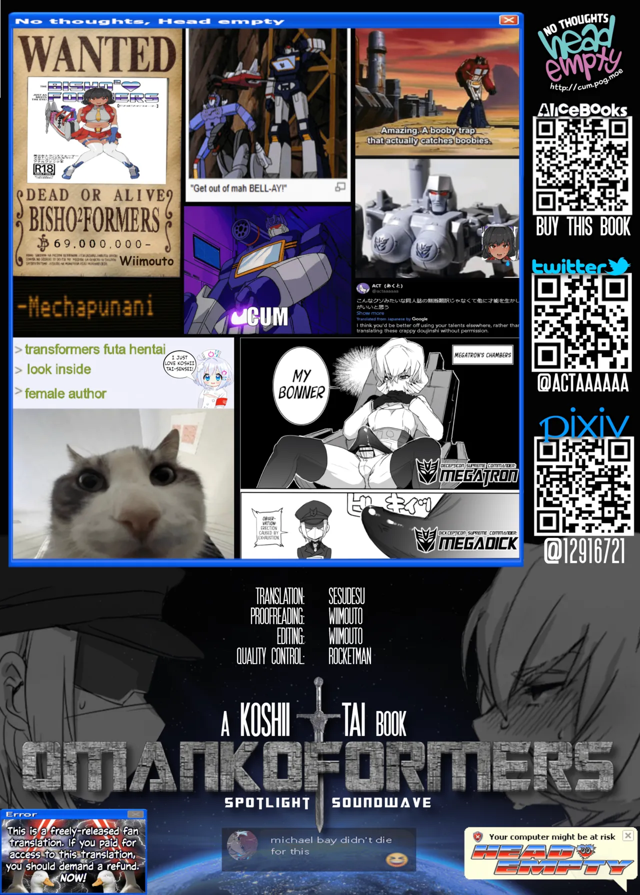 Omankoformers: Spotlight Soundwave page 19 featuring megatron transformers parody - big penis blowjob hentai manga - read online free