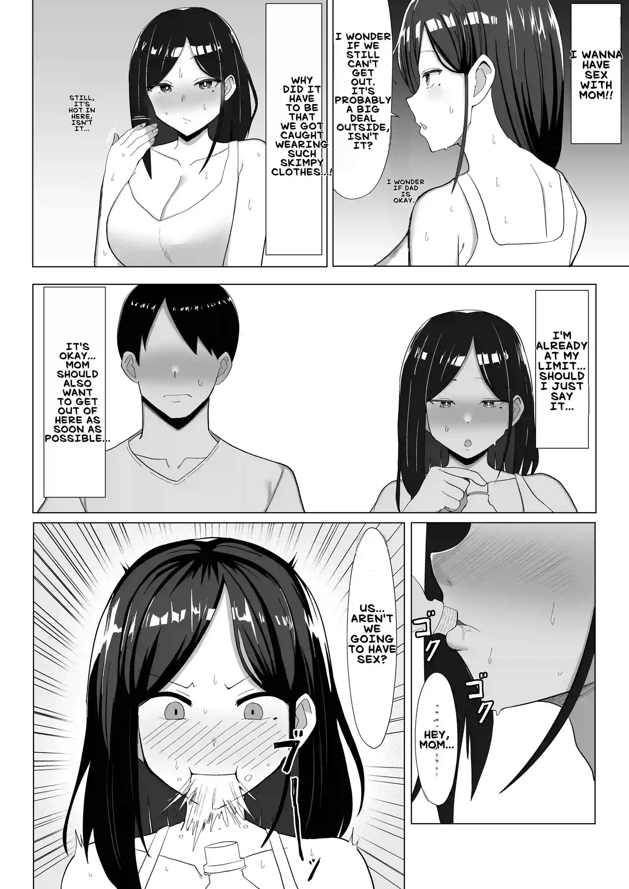 [Mustard Teikoku (Europia)] Kaa-chan to Sex Shinai to Derarenai Heya ~Kuchiurusai Haha to Hankouki no Ore~ | My annoying Mother and I, who's going through rebellious Phase [English] [BroadHareBreeder] page 15 original parody - sole female sole male hentai manga - read online free