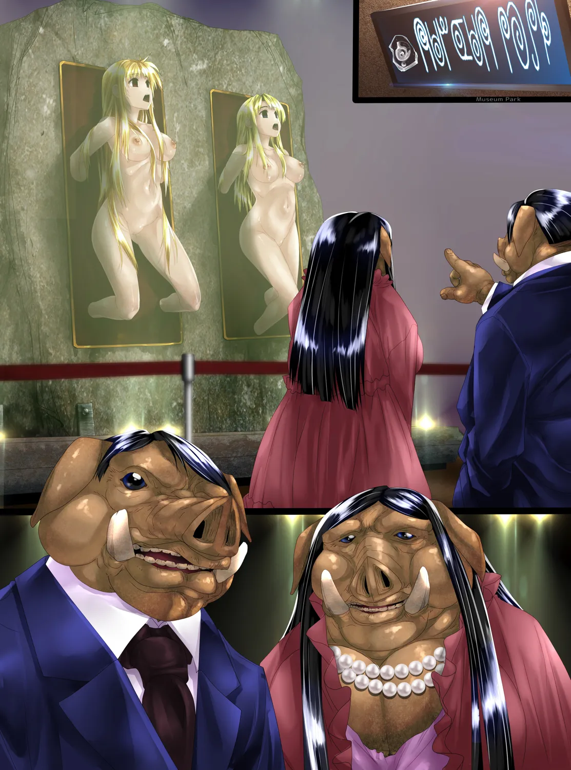 Woman Taxidermy | 女性标本 page 44 featuring fate testarossa mahou shoujo lyrical nanoha parody - full color petrification hentai manga - read online free