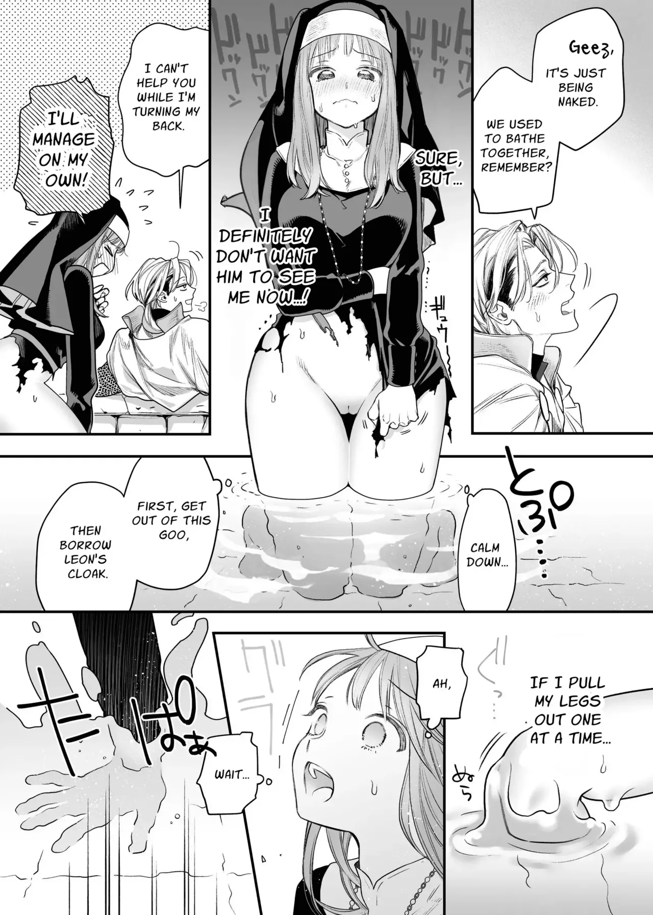 Tada no Osananajimi no Hazudatta Kiyoshi Kishi ga Danjon no Misshitsu de Sekinen no Shūchaku o Kokuhaku Shitekita!?｜The Holy Knight Who Was Supposed To Be My Friend Confesses His Obsession For Me In A Dungeon Room page 26 original parody - kissing nun hentai manga - read online free