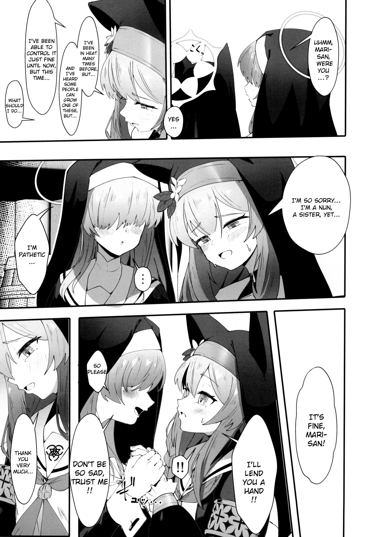 Teiketsu to Aiyoku no Kuuhaku ni | In a vacuum of chastity and lust page 9 featuring mari iochi blue archive parody - nakadashi big penis hentai manga - read online free