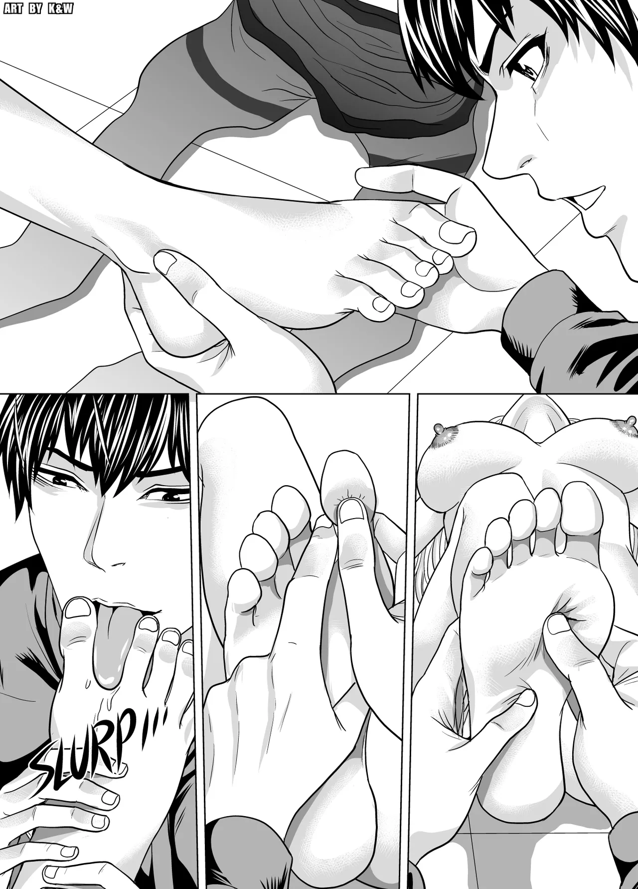 The angel’s death page 14 featuring mahiru shiina - sole female sole male hentai manga - read online free