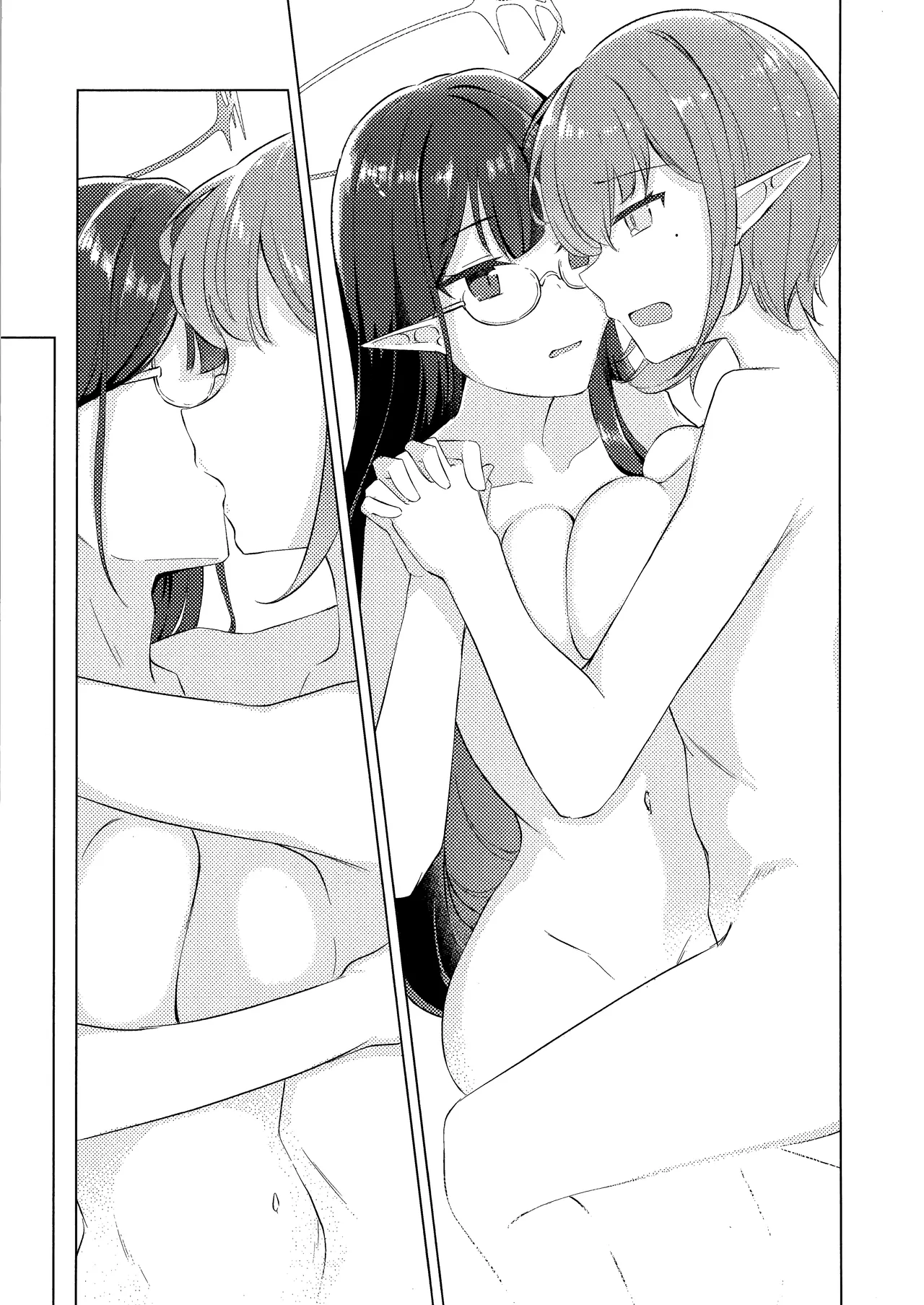 Gunjou wa Kyuuya ni Tokeru page 28 featuring rin nanagami blue archive parody - elf females only hentai manga - read online free