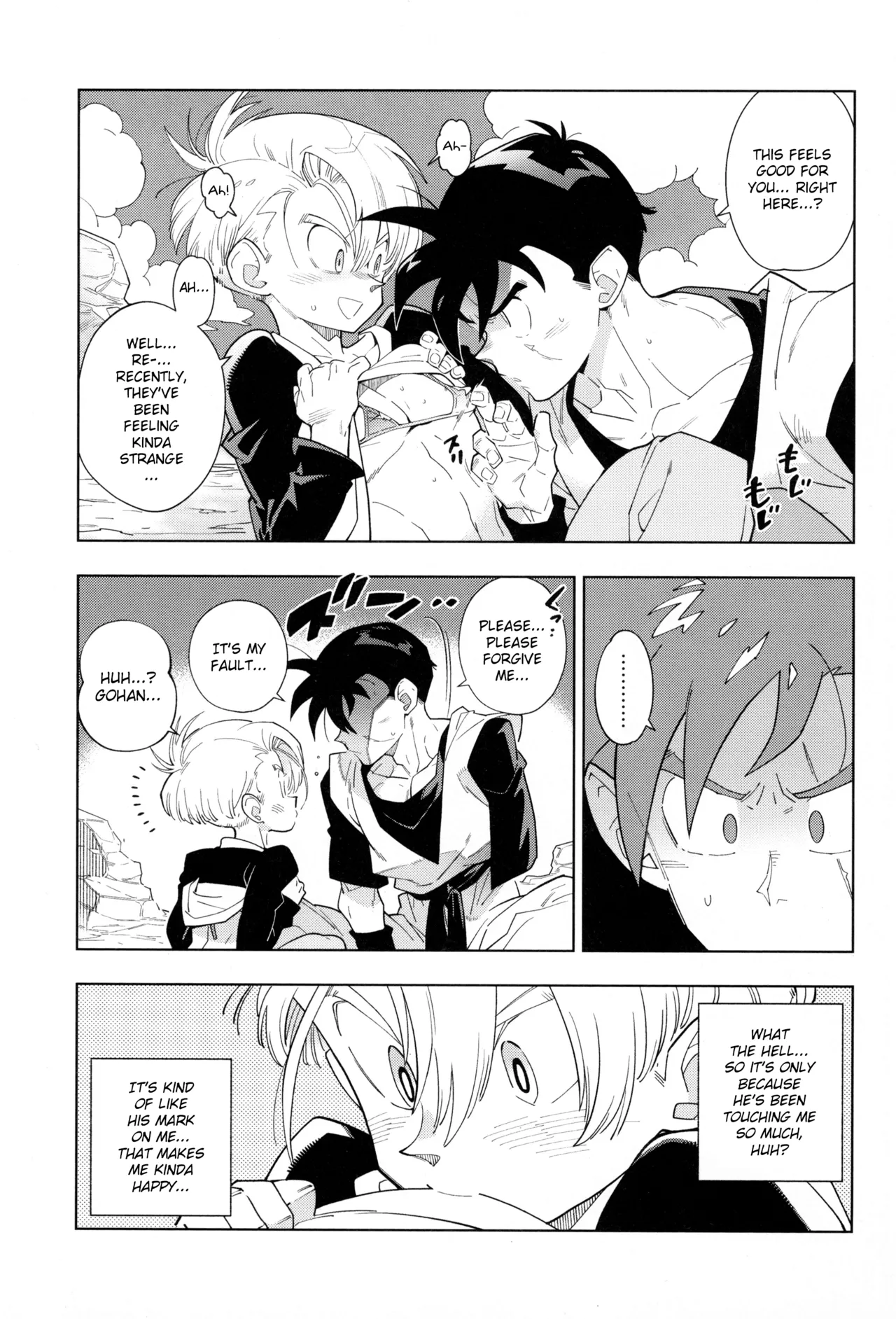 Nee Gohan-san Micro Bikini Suki desu ka? | Hey Gohan, Do You Like Microbikinis? page 11 featuring trunks briefs dragon ball z parody - anal crossdressing hentai manga - read online free